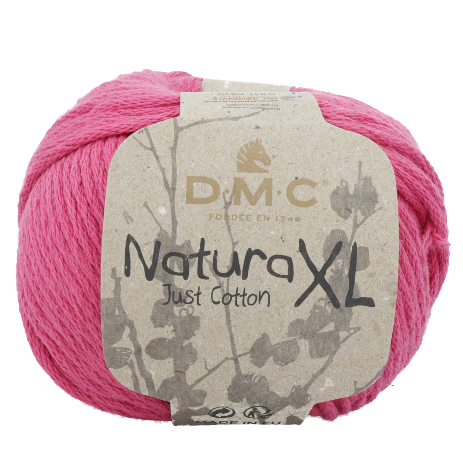 natura xl dmc yarn - fuchsia (43) - 100gr (75mt) | 1pc