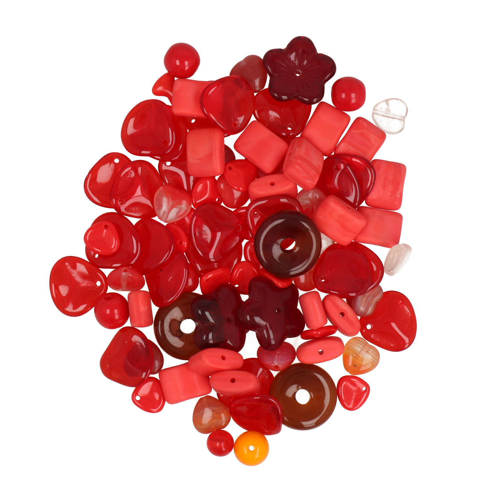 czech glasperlen - red mix | 50gr
