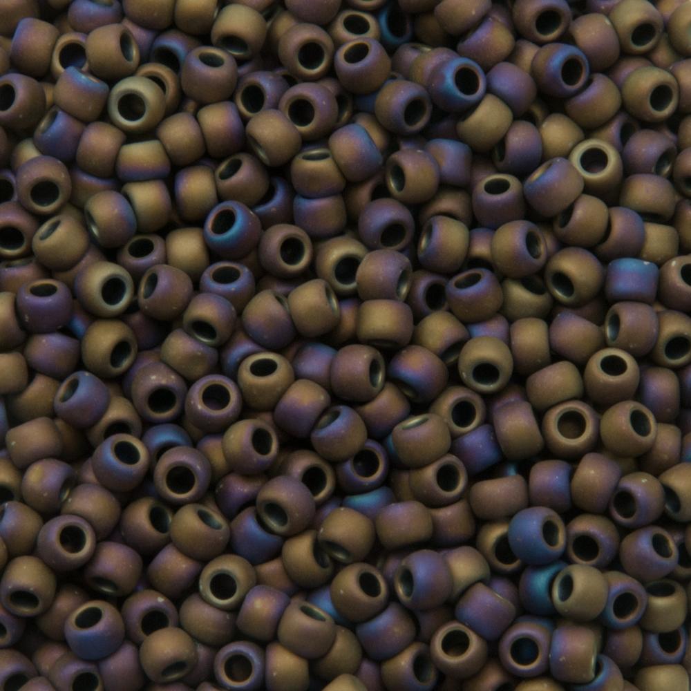 rocaille toho seed beads 8/0 matte color iris purple (615) | 10gr