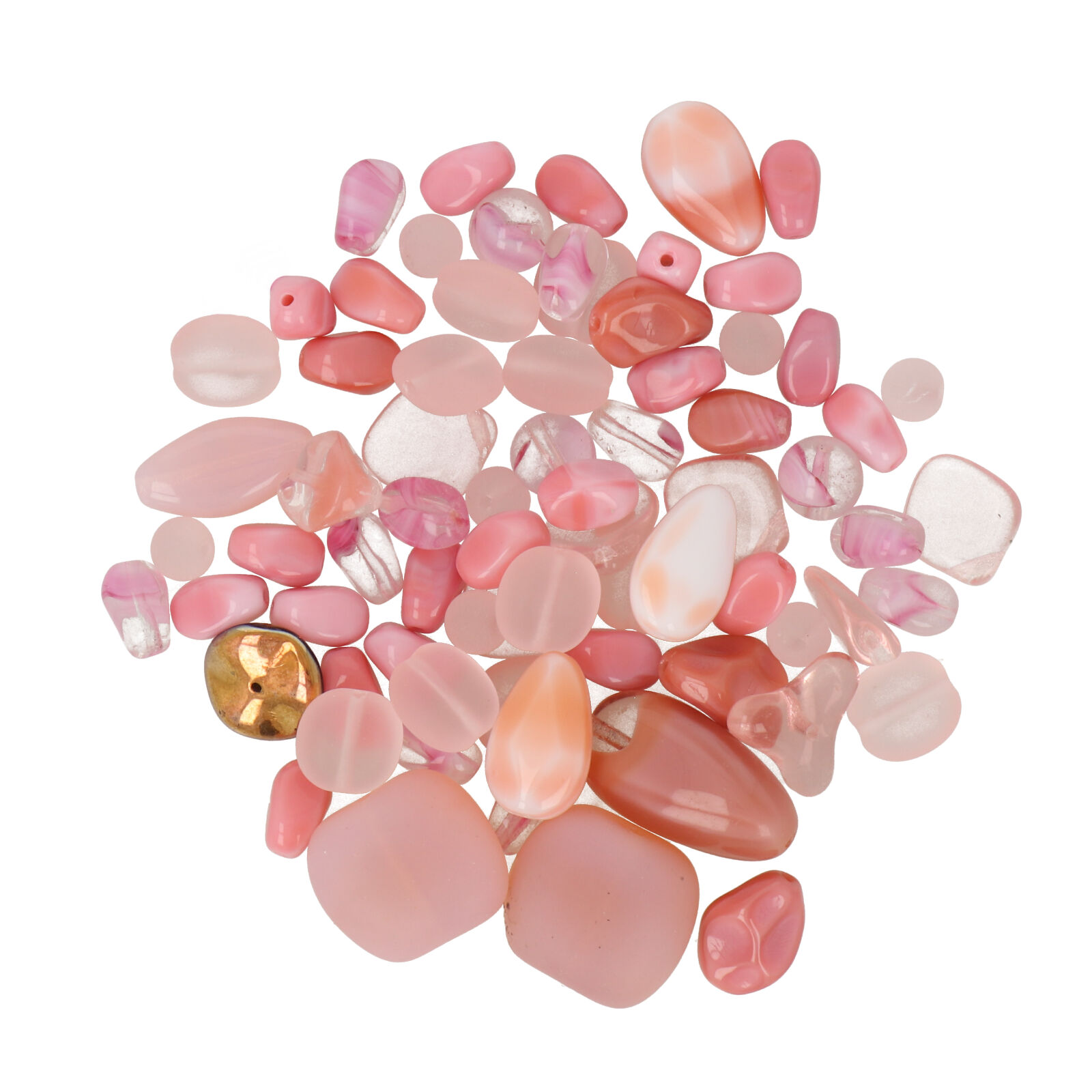 czech glasperlen - pink mix | 50gr