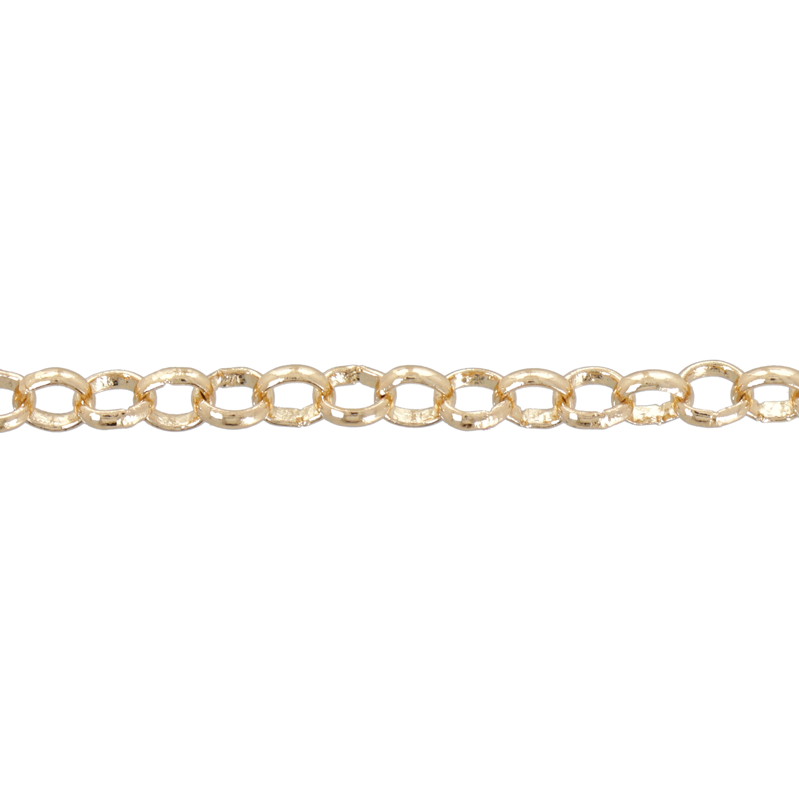 hellgolden erbsketten 4mm | 1mt