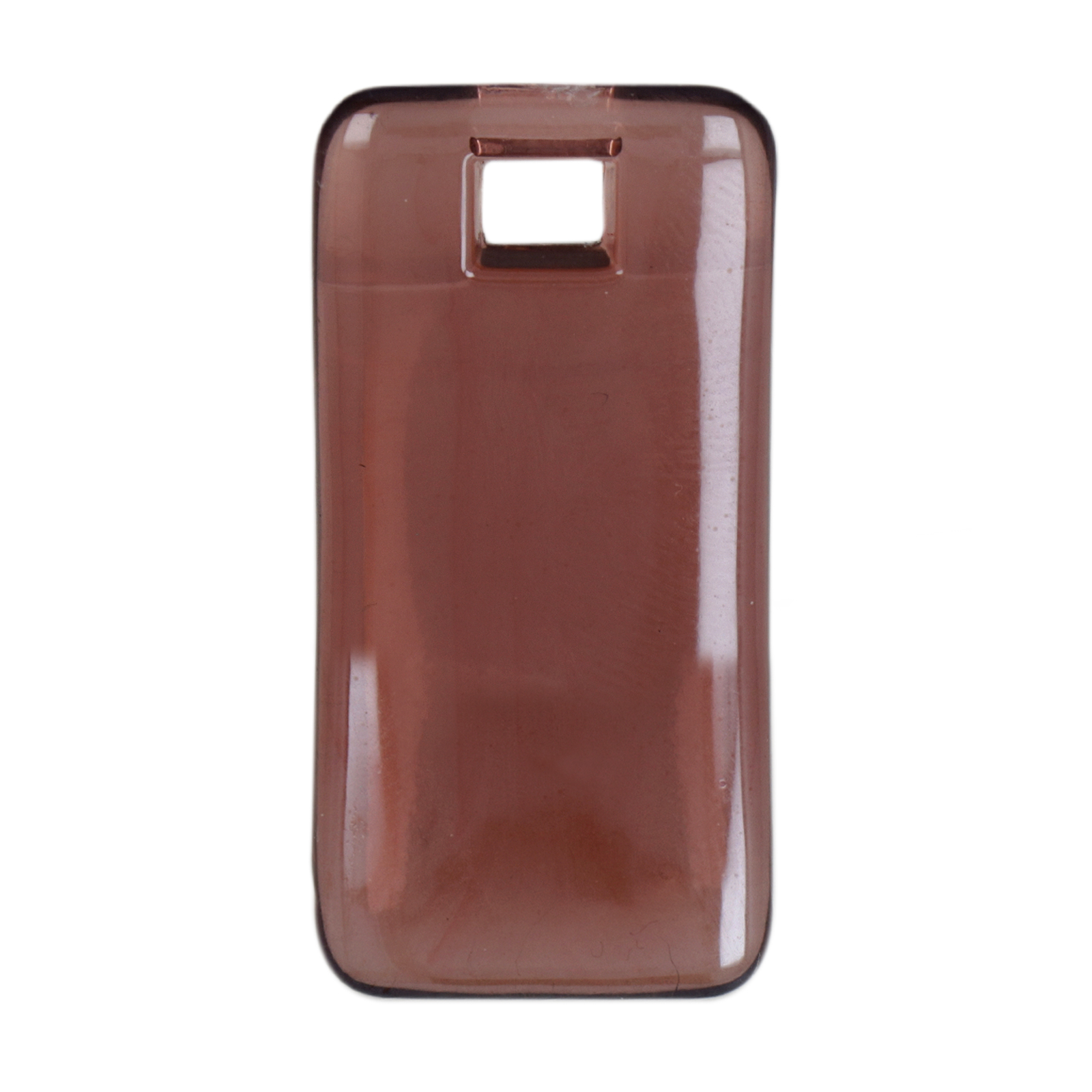 plexiglass trasparent caramel rectangle 35x18mm | 1pc