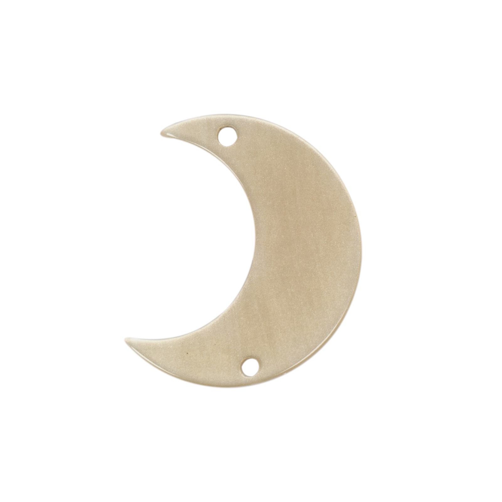 plexiglass beige pearl moon 30x24mm | 2pc