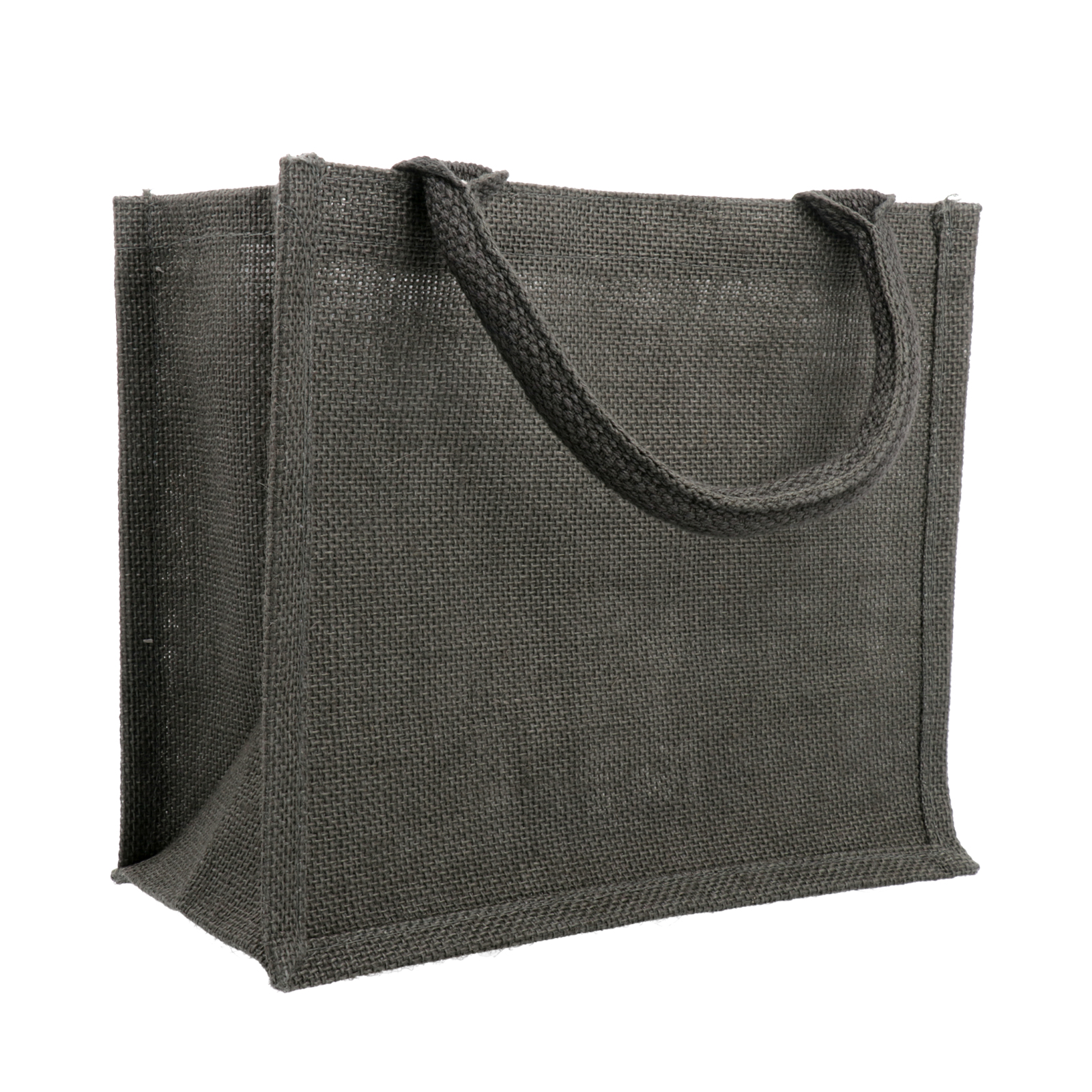 juta bag little size 26x22x14cm - grey | 1pc