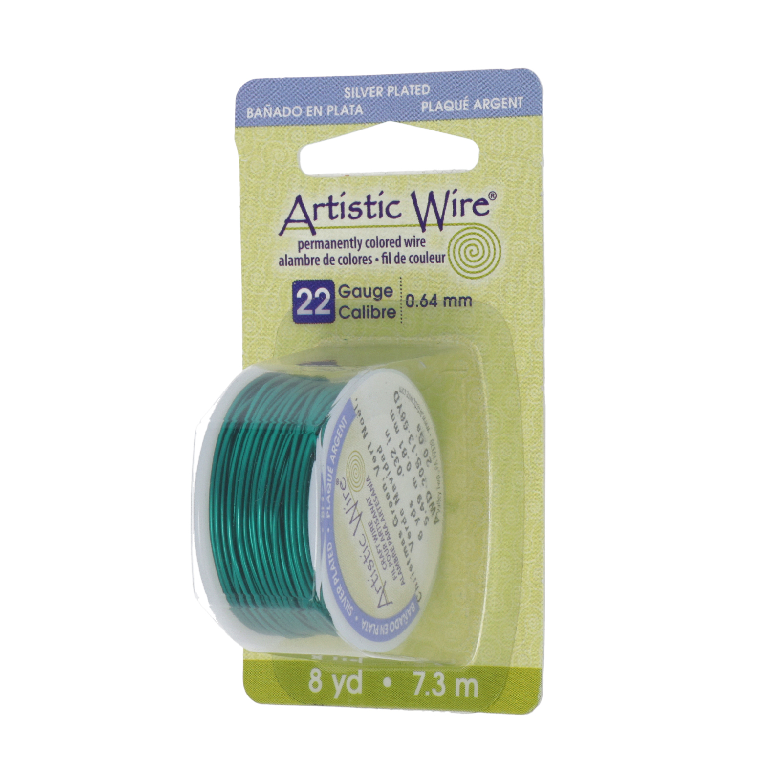 christmas green artistic wire - diameter 0,81mm - 5,5mt spool | 1pc