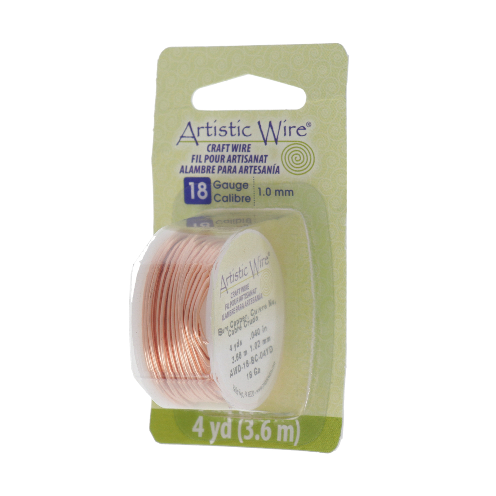 bare copper artistic wire - diameter 1mm - 3,6mt spool | 1pc