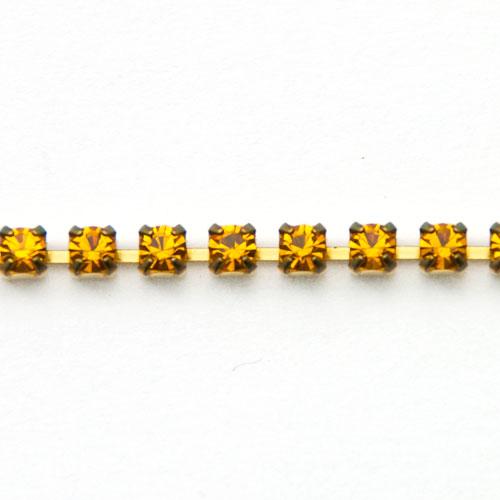 topaz preciosa strass chain pp18 (2,5mm) | 20cm