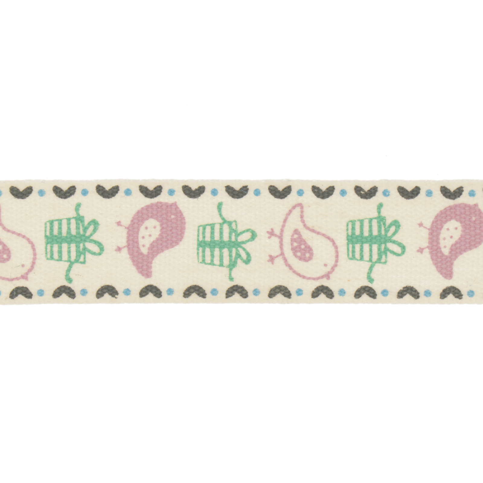 printed cotton ribbon - gift box 15mm x5mt | 1pc