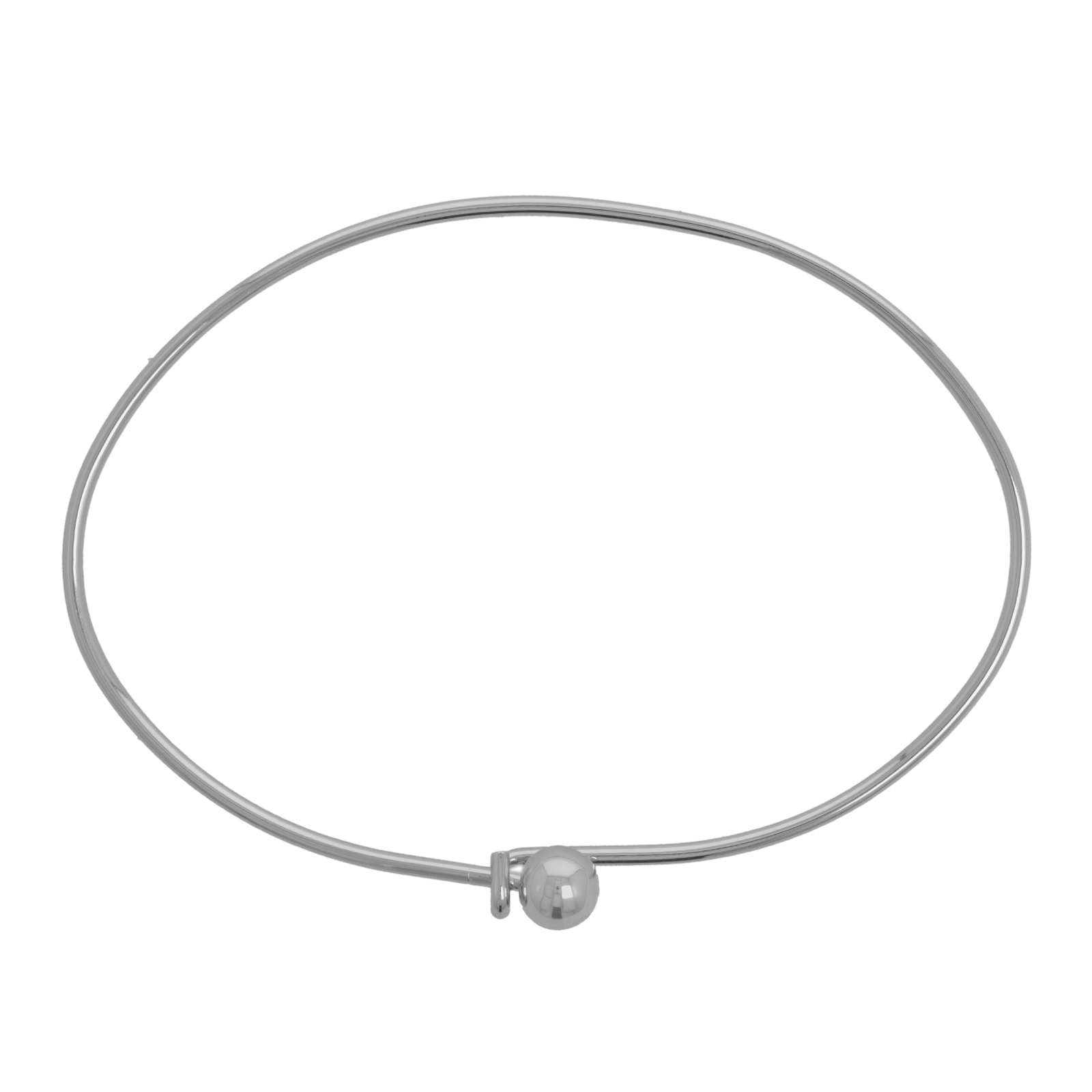 silver plated bracelet with removable end | 1pc