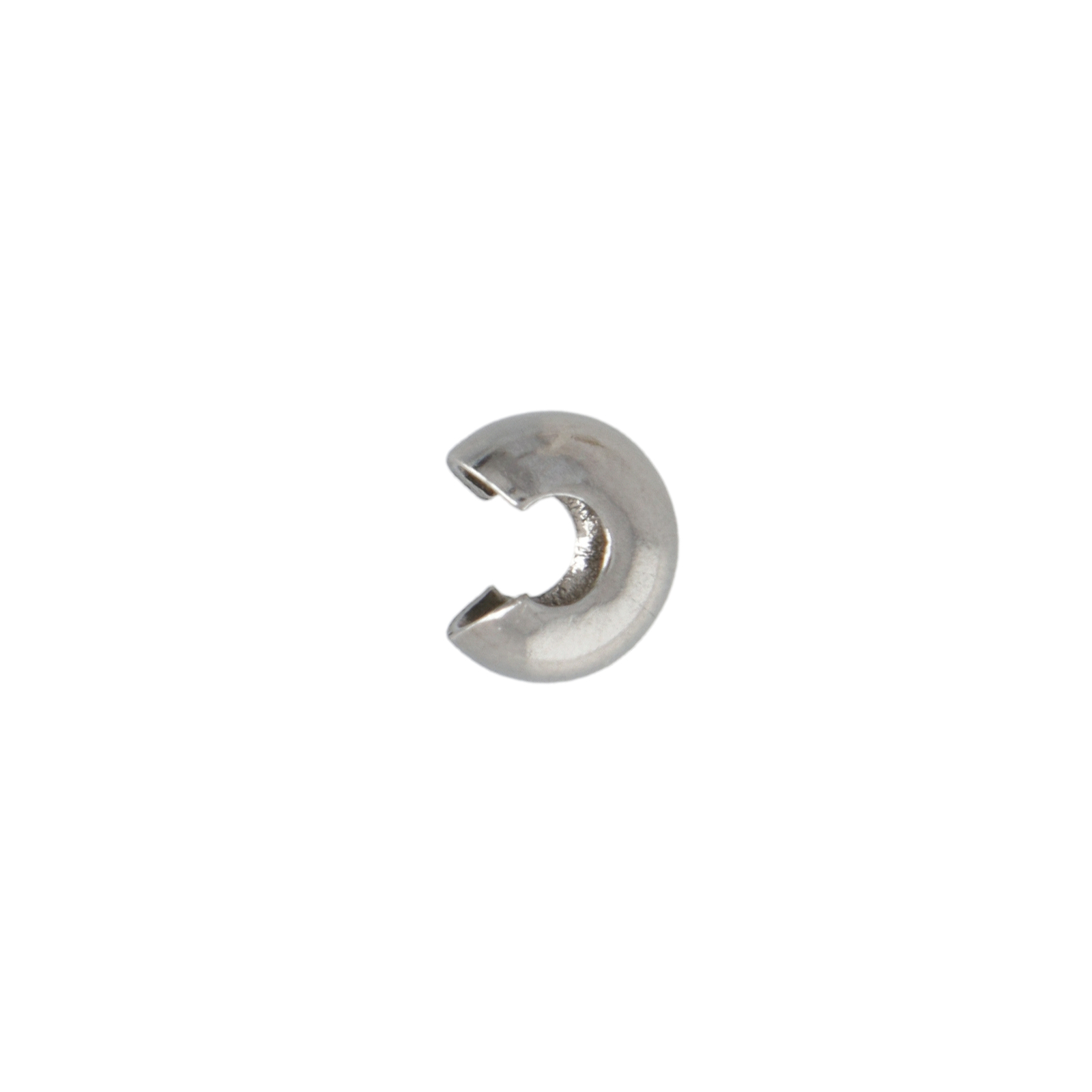 stainless steel crimp bead cover 5mm | 24pc
