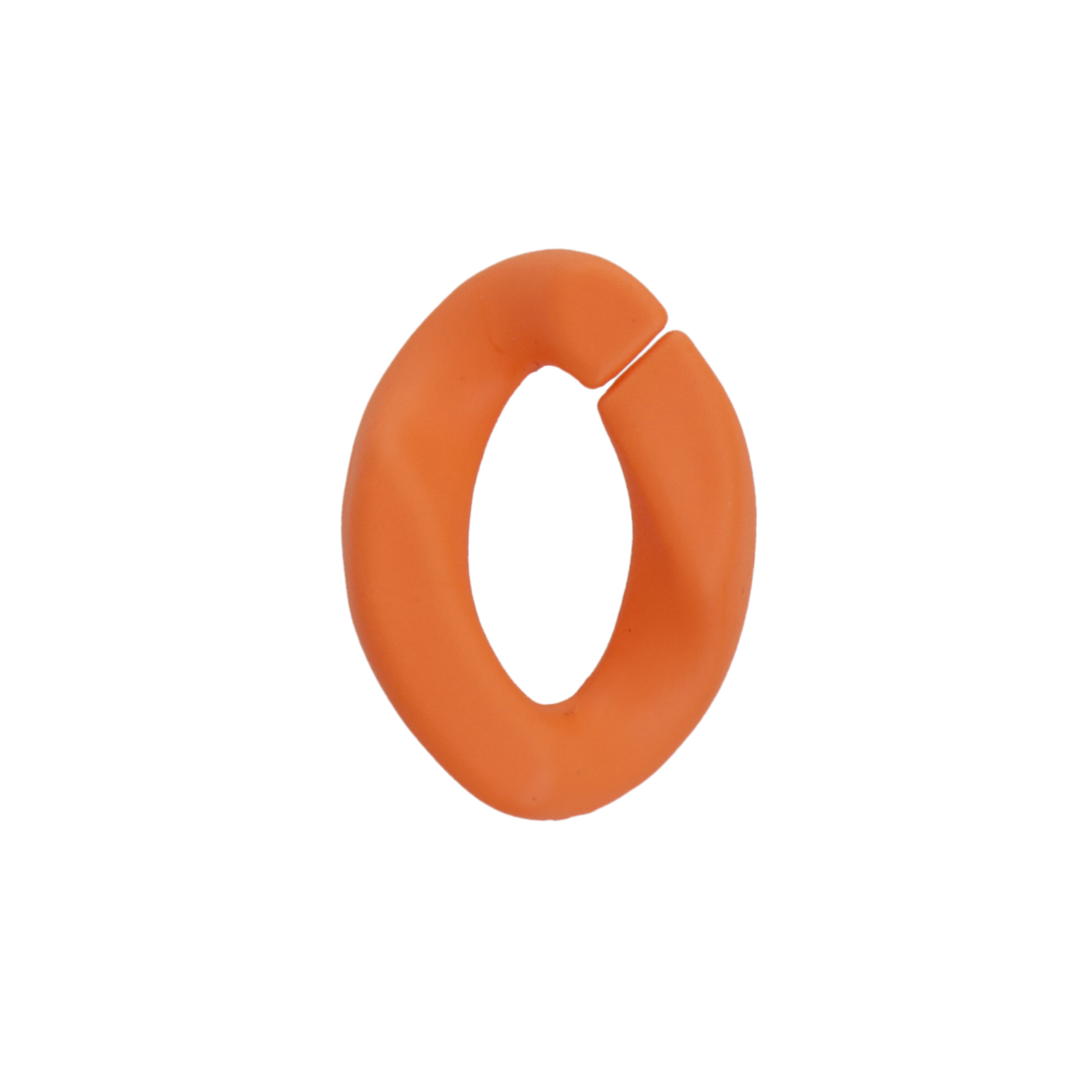 orange pastel acrylic oval link 23x17mm | 10pc