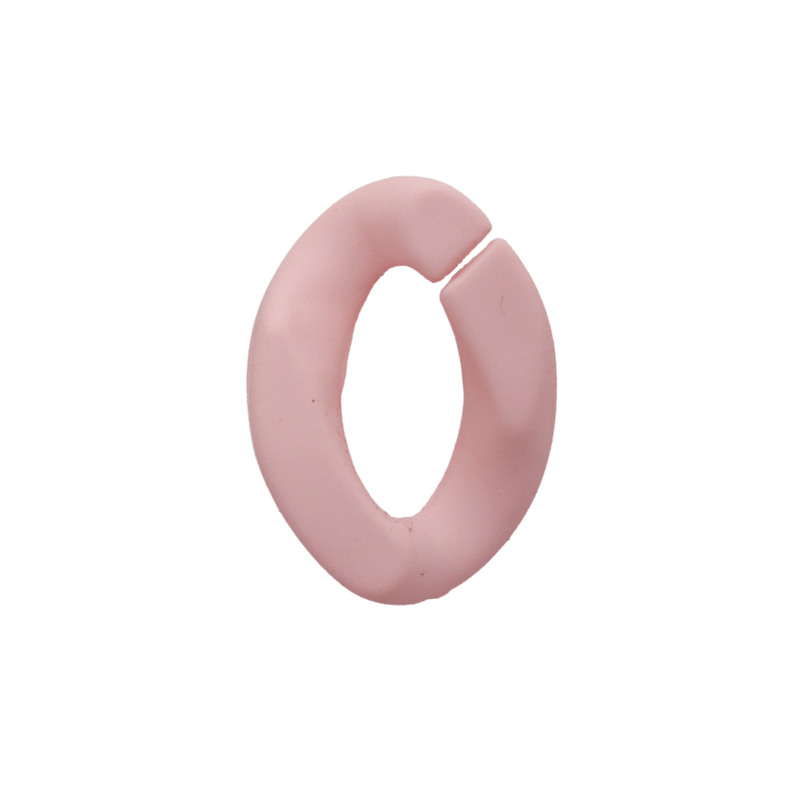 pink pastel acrylic oval link 23x17mm | 10pc