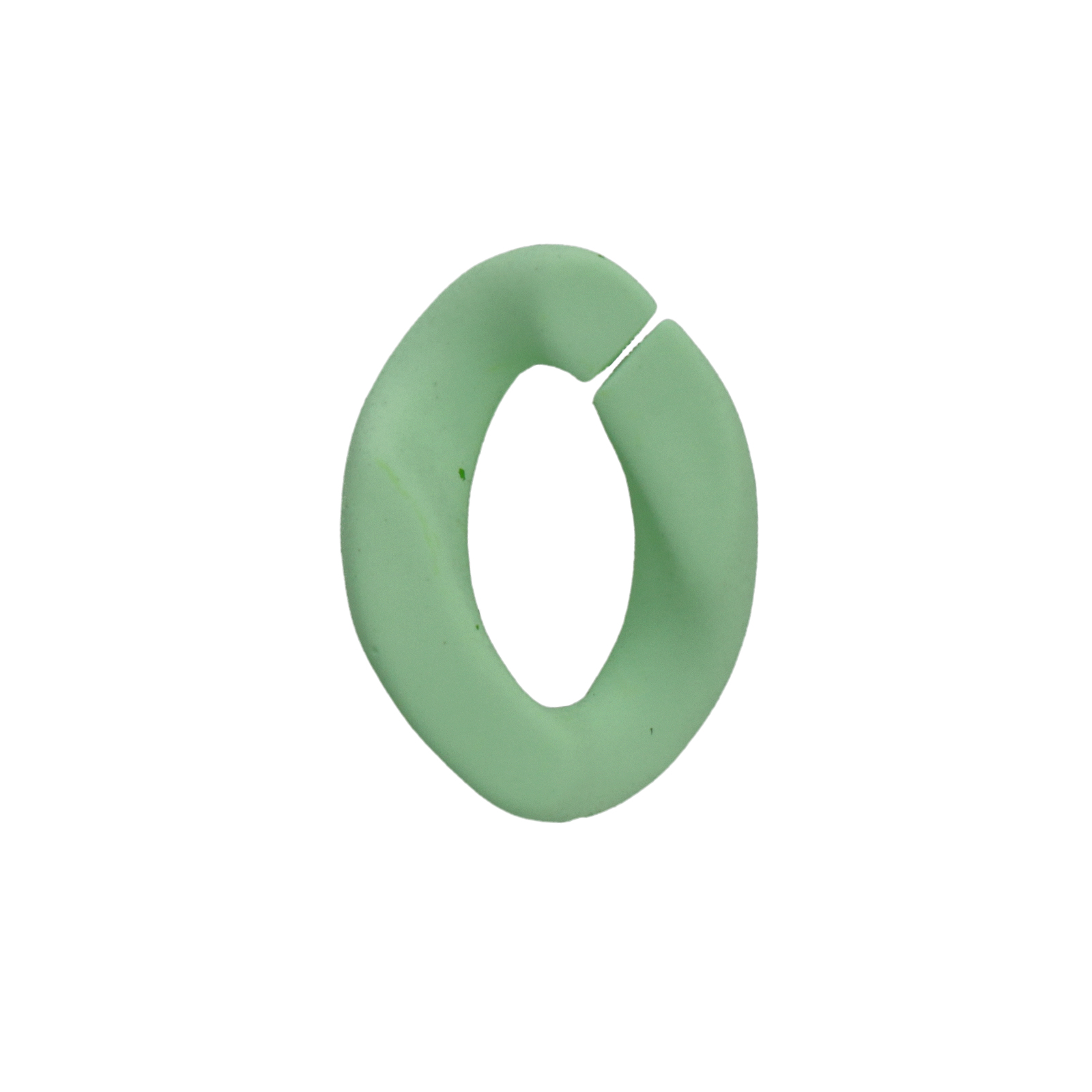 mint pastel acrylic oval link 23x17mm | 10pc