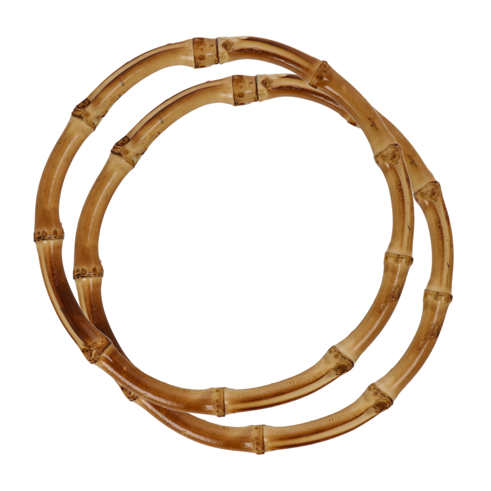 bamboo coffee circle bag handle 16cm | 2pc