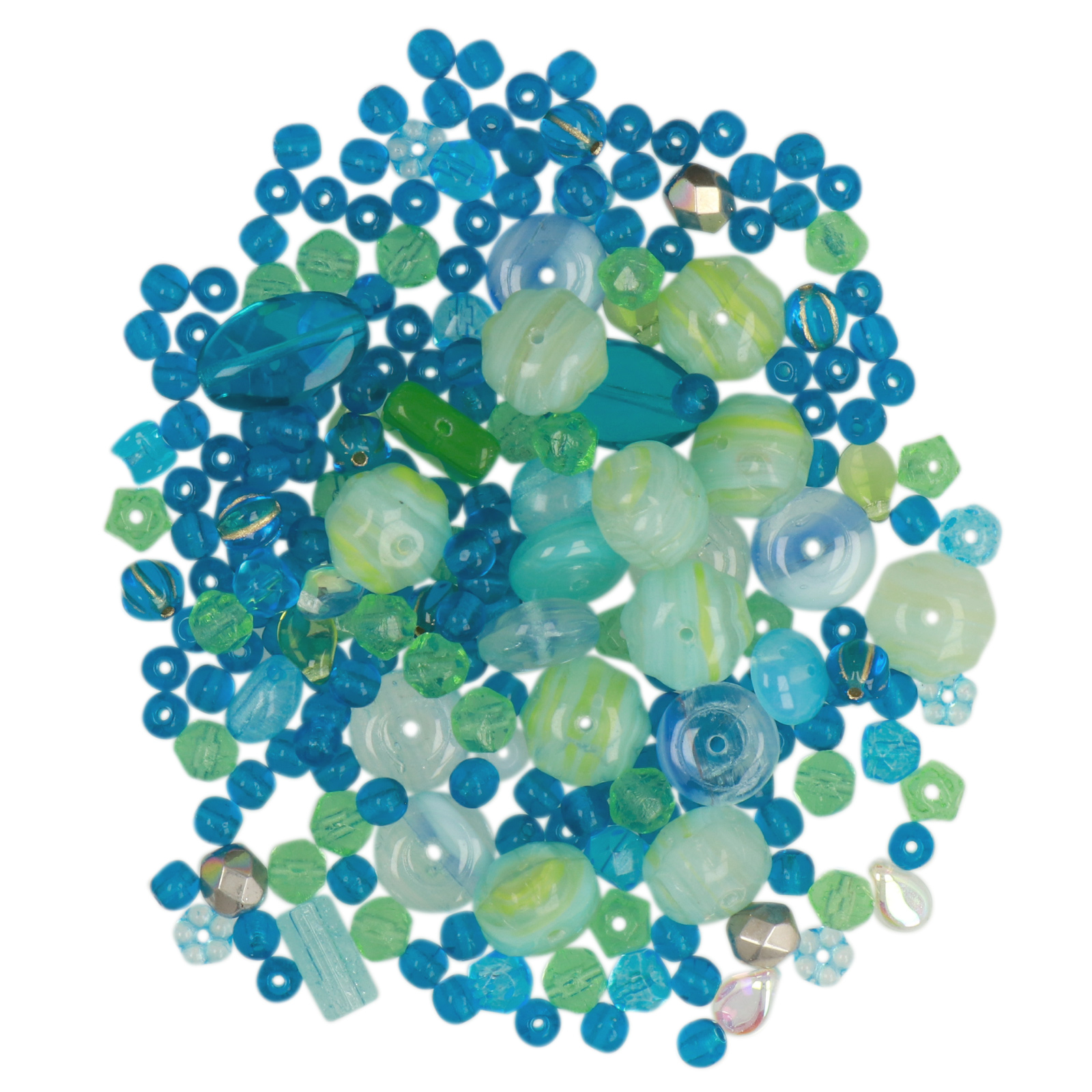 czech glass beads - carribean mix | 50gr