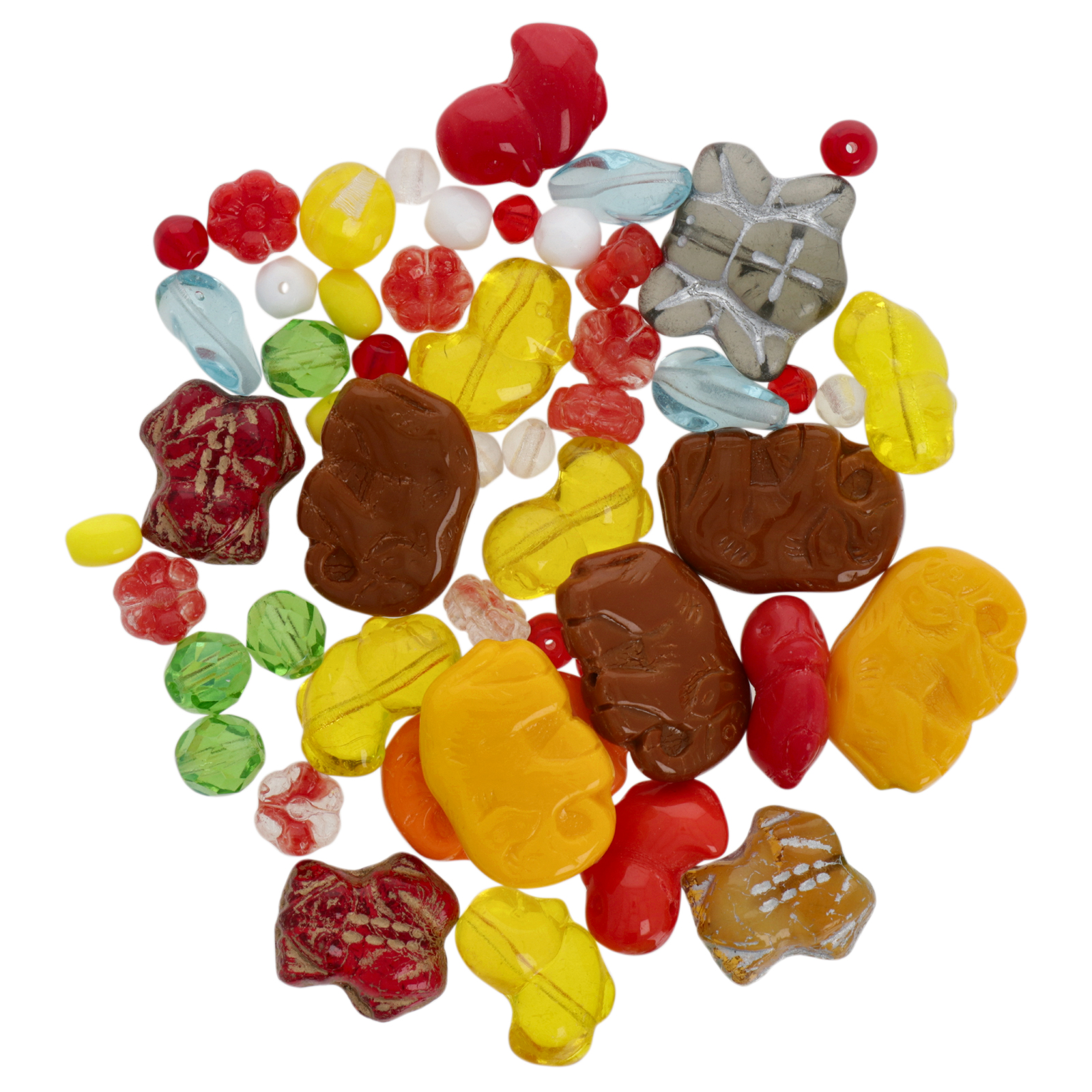 czech glass beads - playfull mix | 50gr