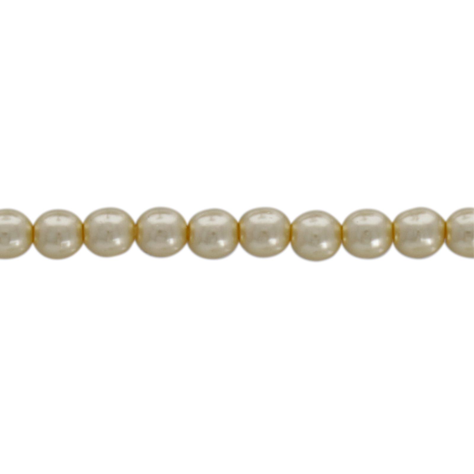 czech glass pearl beads - cream round 3mm | 150pc