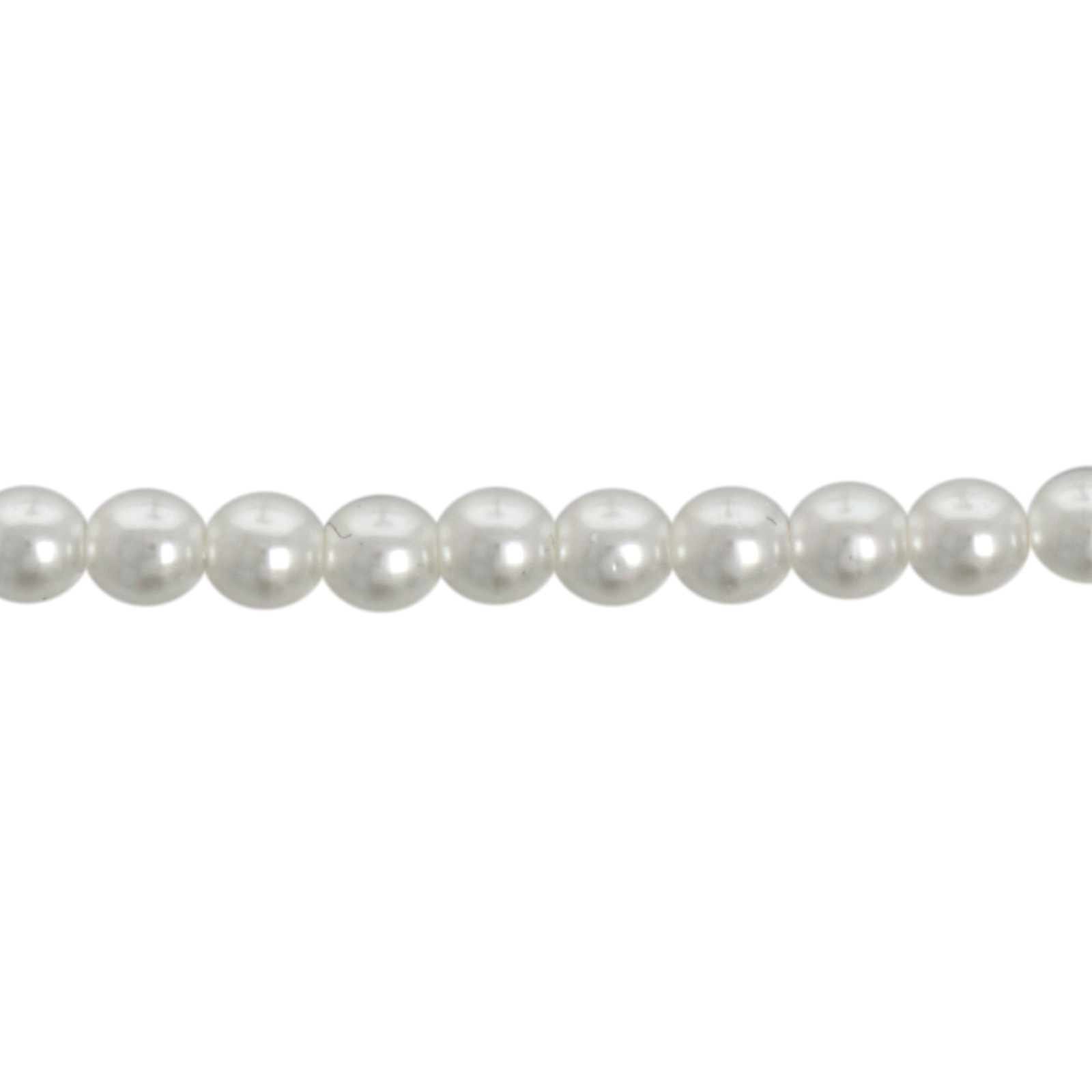 czech glass pearl beads - white round 3mm | 150pc