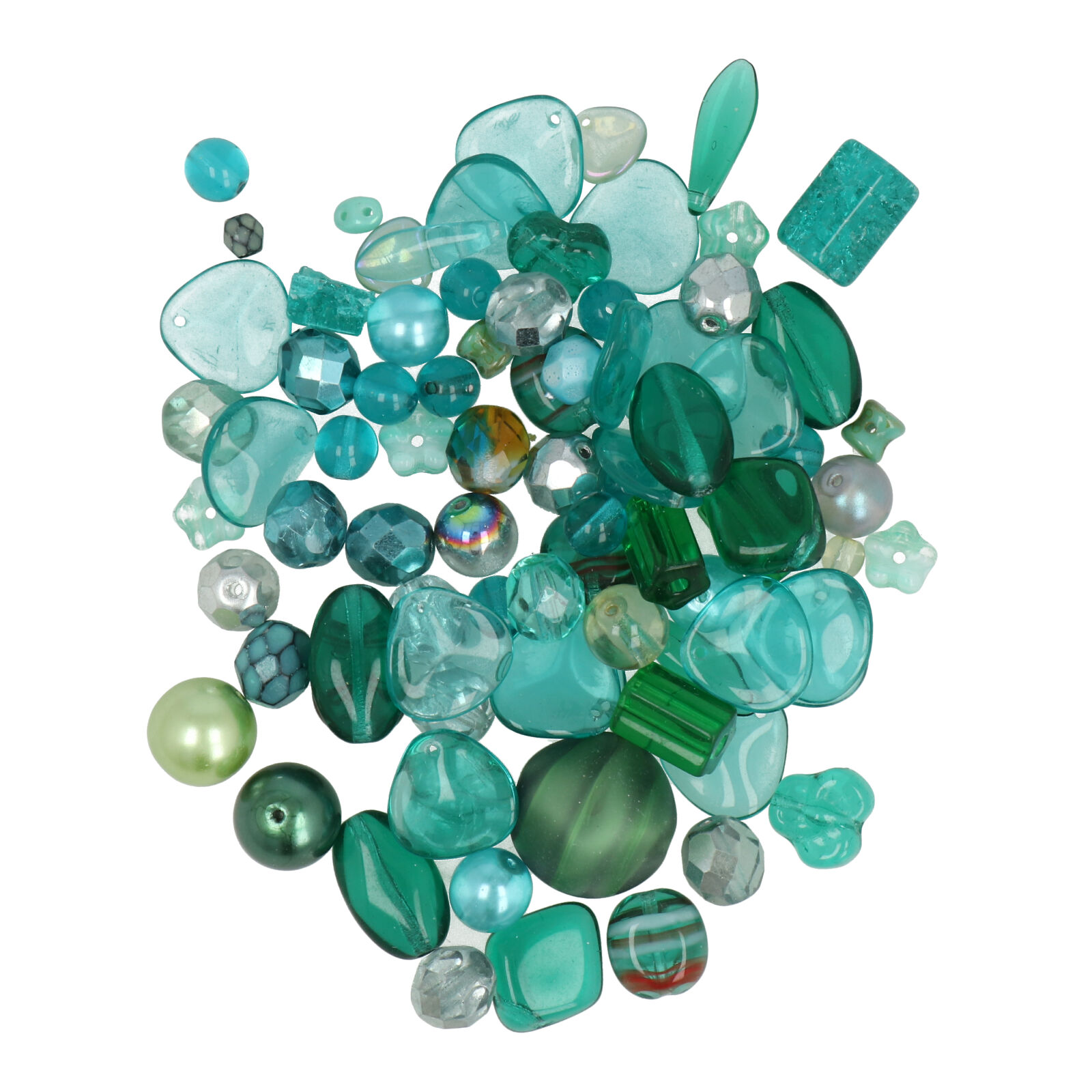 czech glasperlen - sea green mix | 50gr