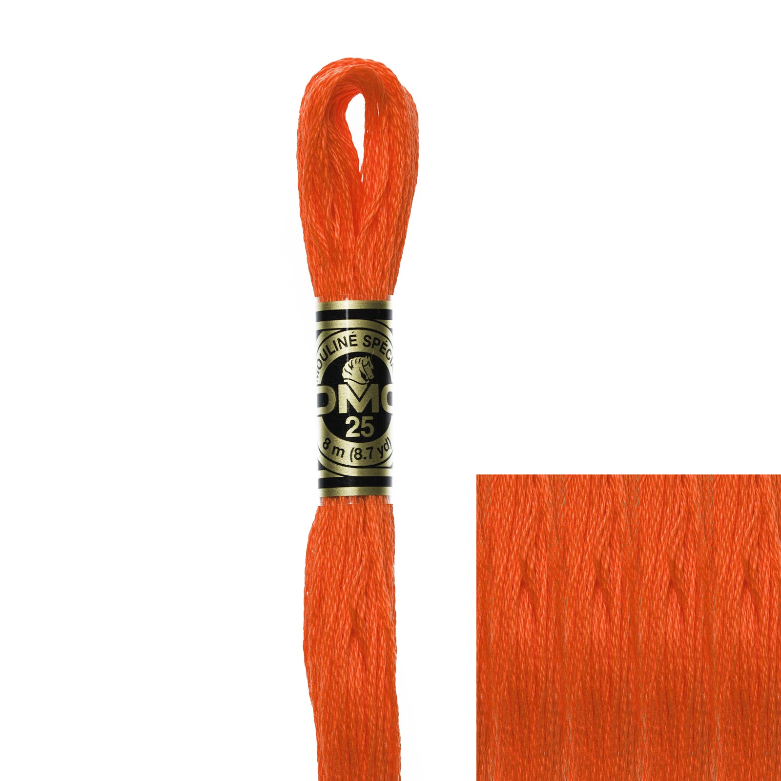embroidery cotton mouliné spécial dmc - 608 - 8mt | 1pc