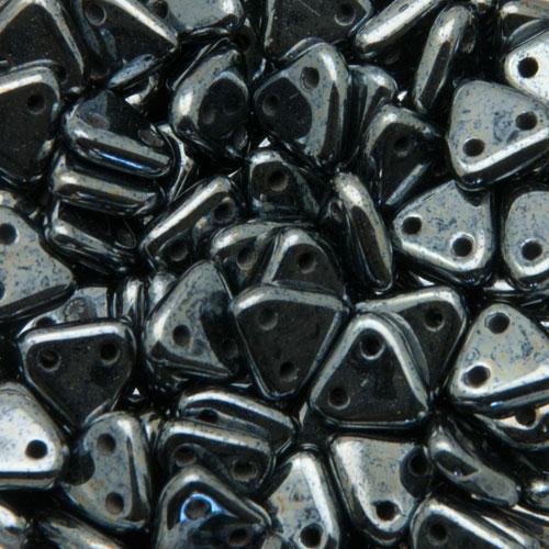 czechmates triangle glasperlen - hematite - 6mm | 8gr
