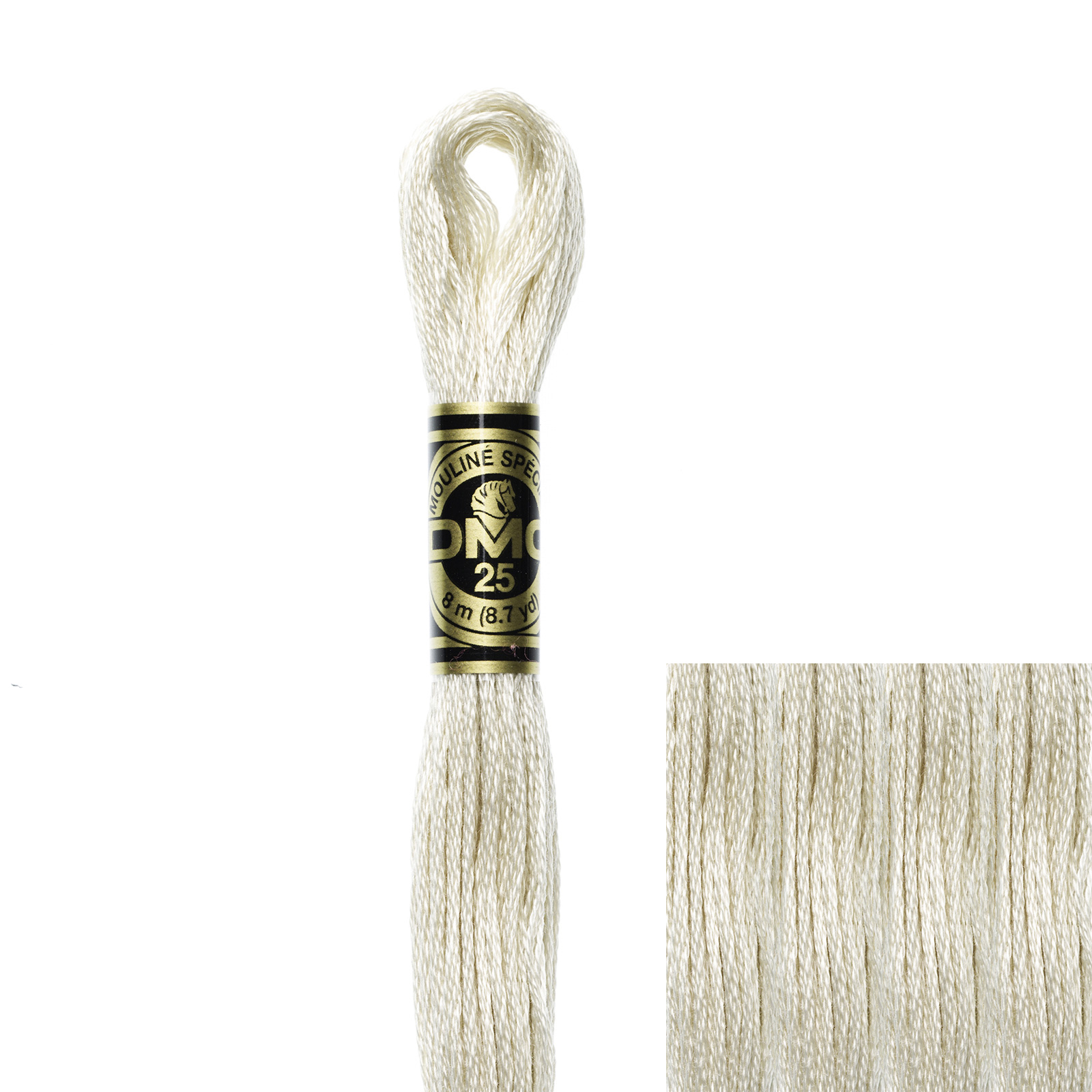 embroidery cotton mouliné spécial dmc - 822 - 8mt | 1pc