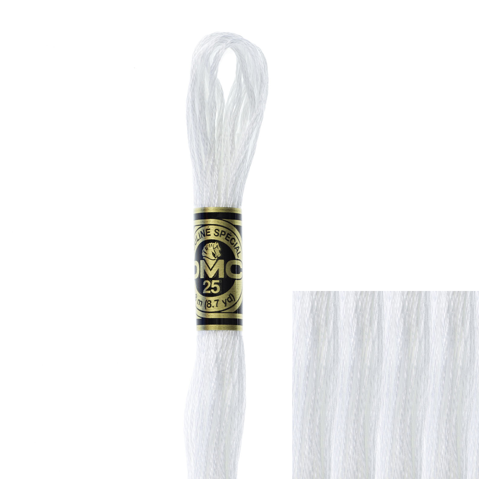 embroidery cotton mouliné spécial dmc - b5200 - 8mt | 1pc
