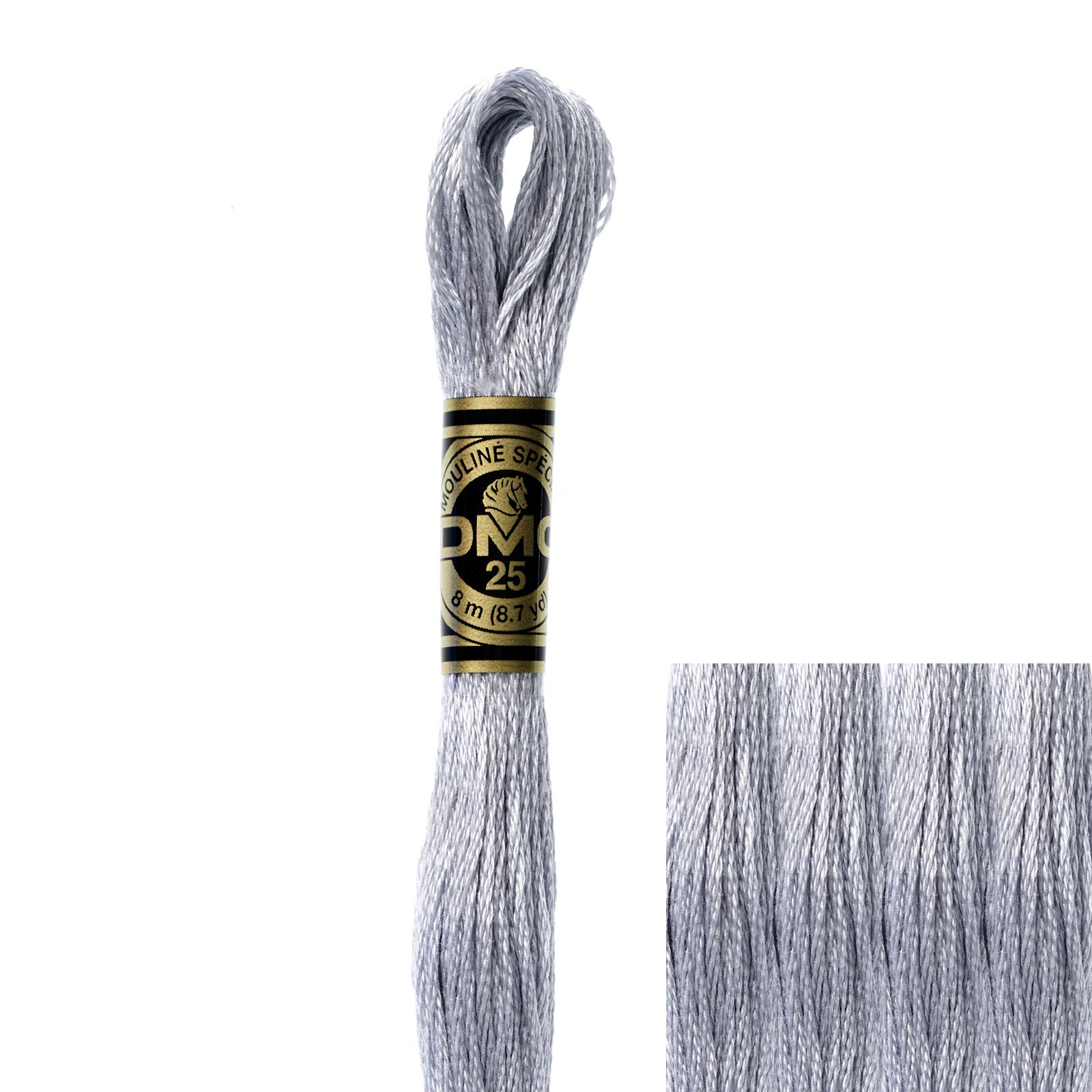 embroidery cotton mouliné spécial dmc - 415 - 8mt | 1pc