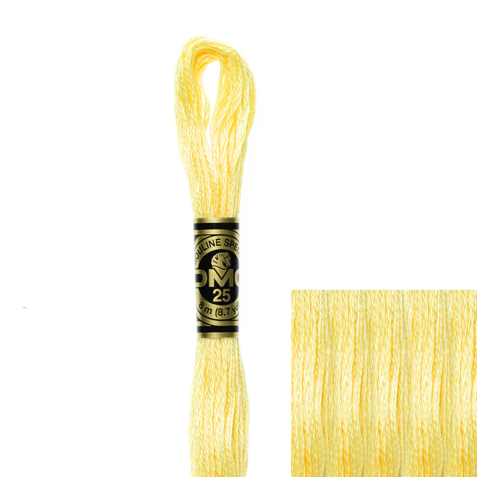 embroidery cotton mouliné spécial dmc - 727 - 8mt | 1pc