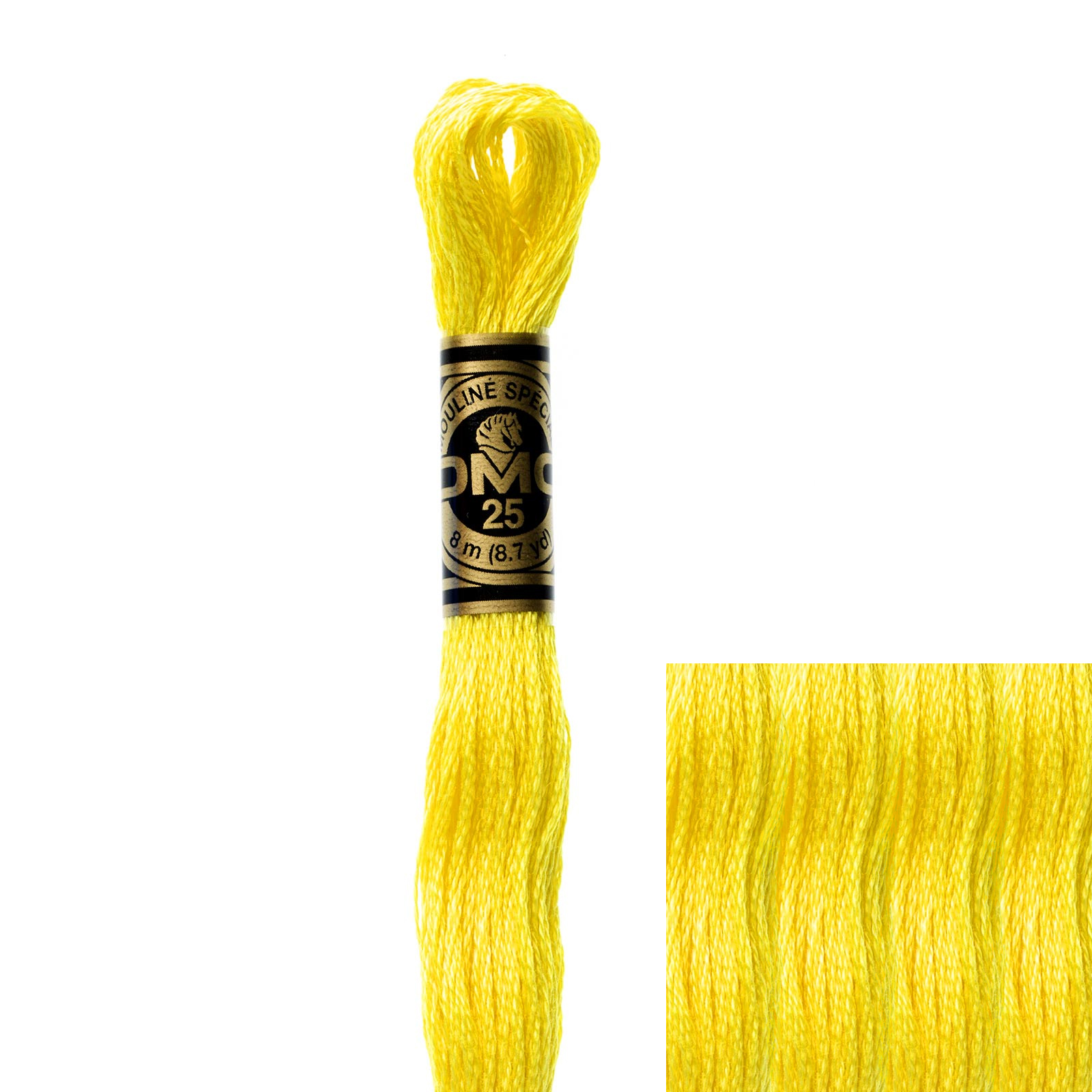 embroidery cotton mouliné spécial dmc - 307 - 8mt | 1pc