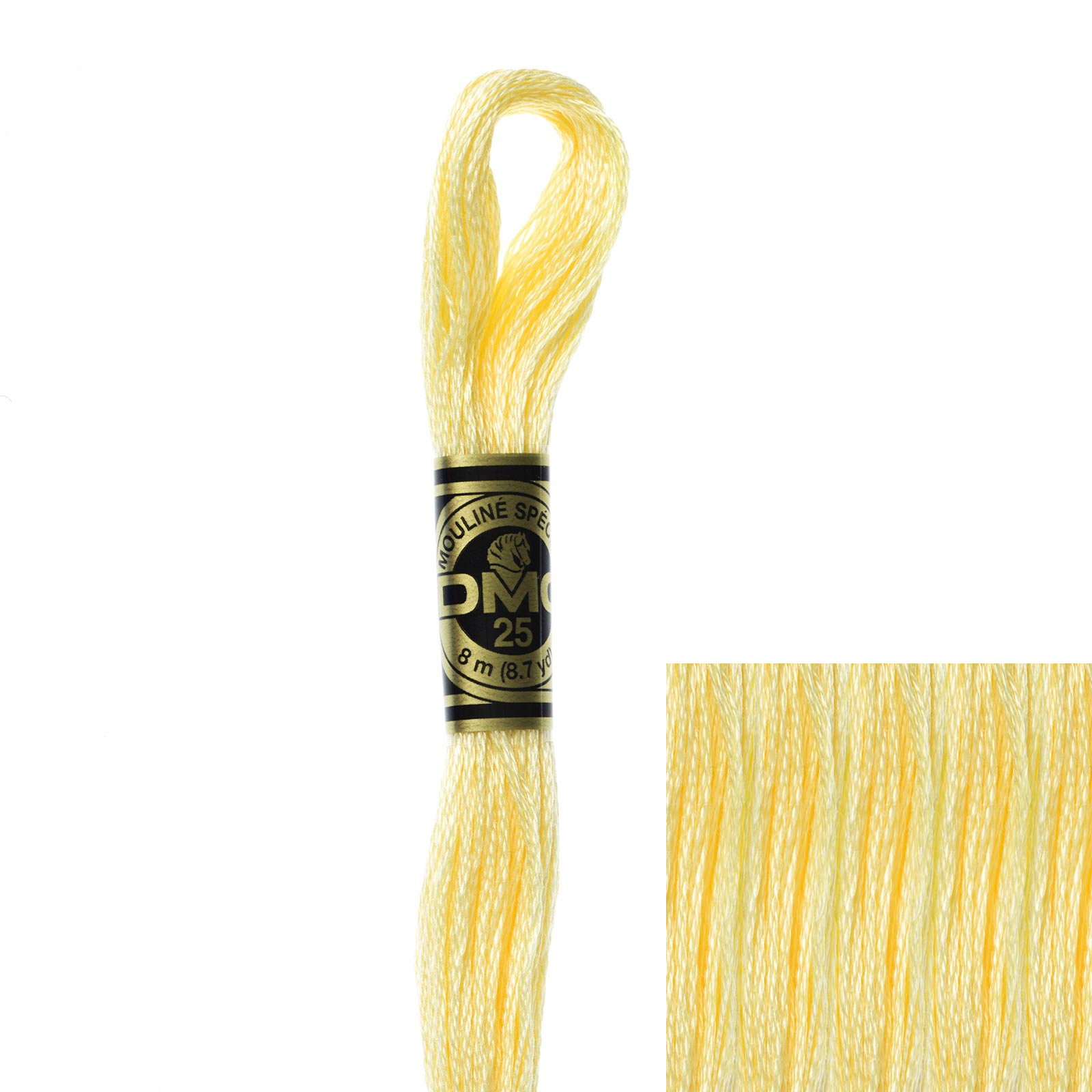 embroidery cotton mouliné spécial dmc - 745 - 8mt | 1pc