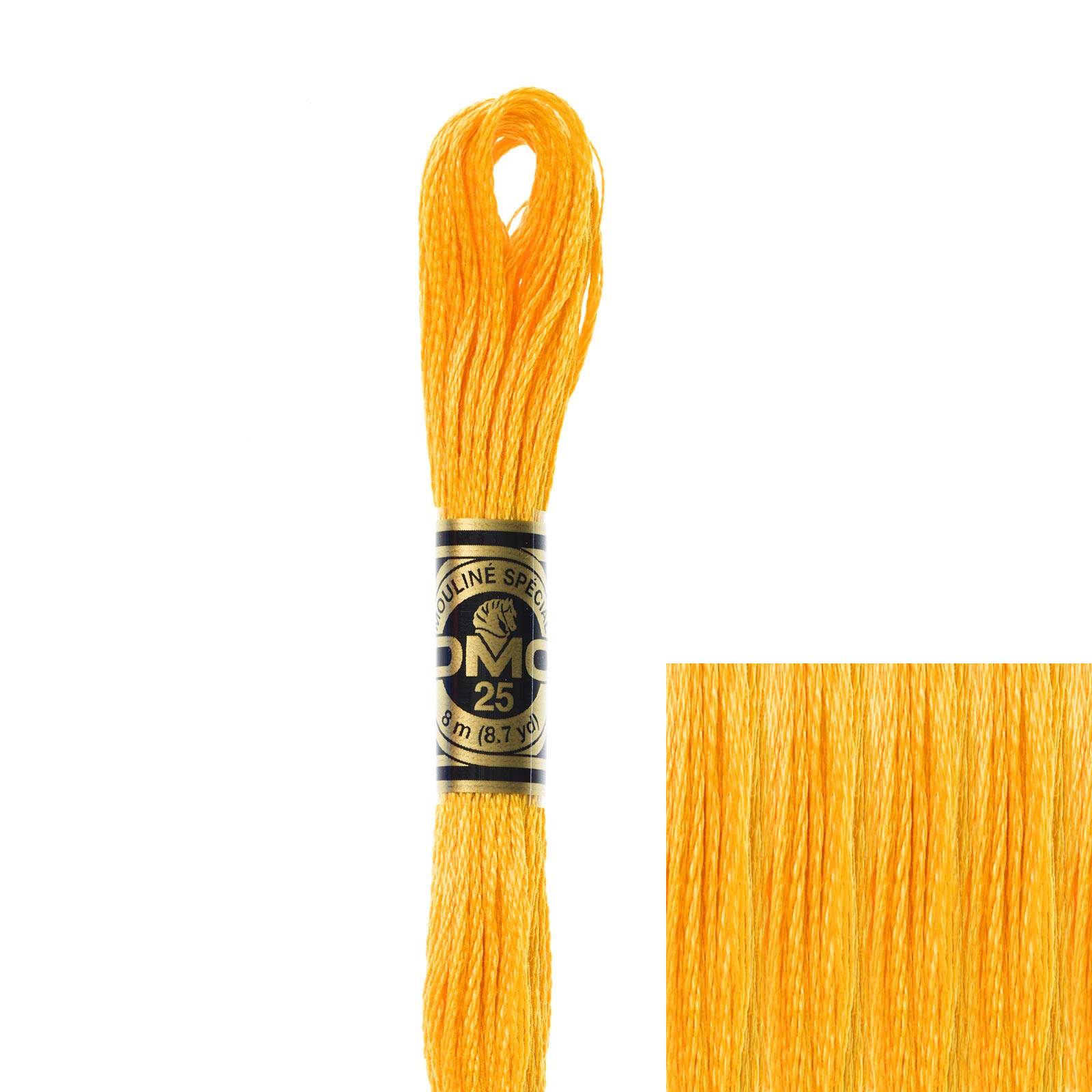 embroidery cotton mouliné spécial dmc - 742 - 8mt | 1pc