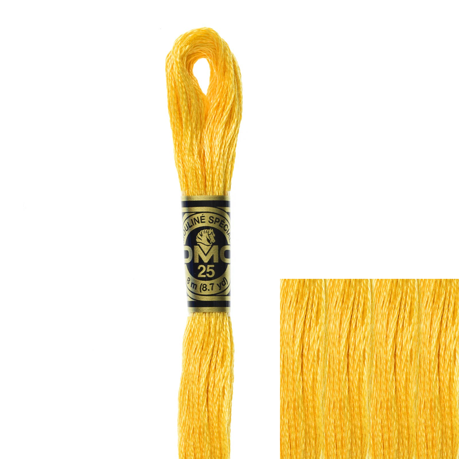 embroidery cotton mouliné spécial dmc - 725 - 8mt | 1pc