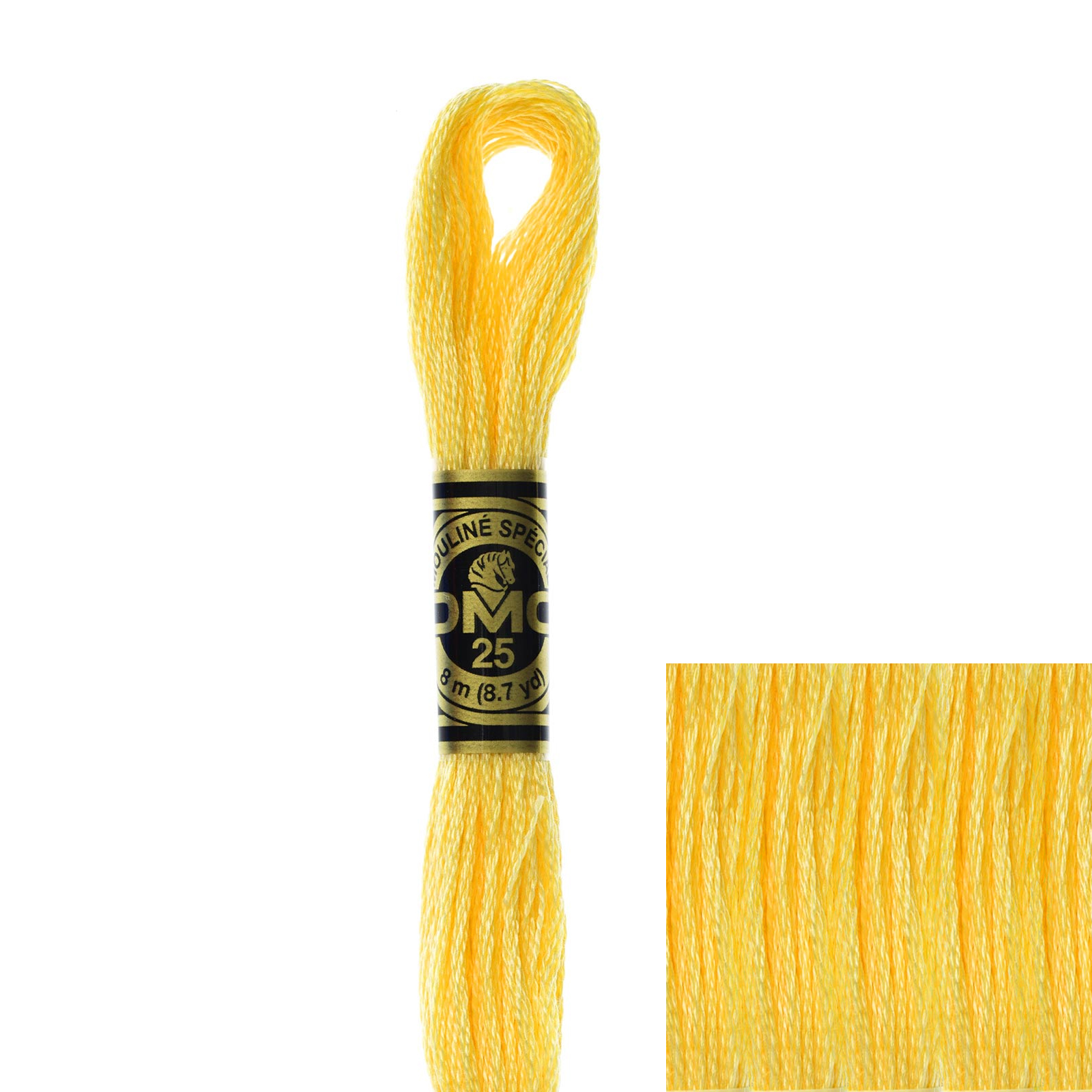 embroidery cotton mouliné spécial dmc - 744 - 8mt | 1pc