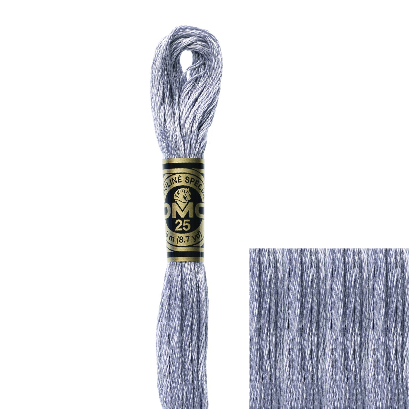 embroidery cotton mouliné spécial dmc - 318 - 8mt | 1pc