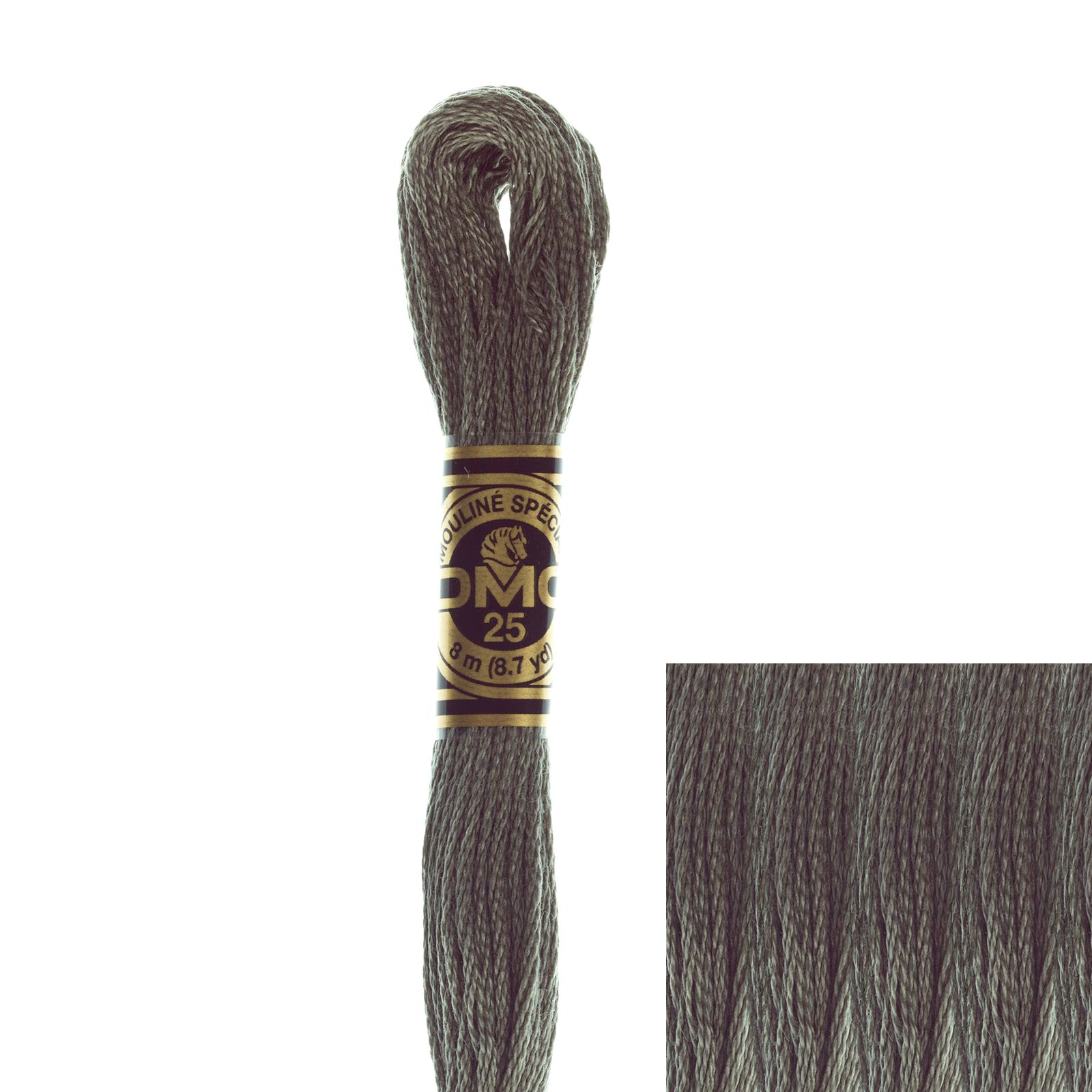 embroidery cotton mouliné spécial dmc - 645 - 8mt | 1pc