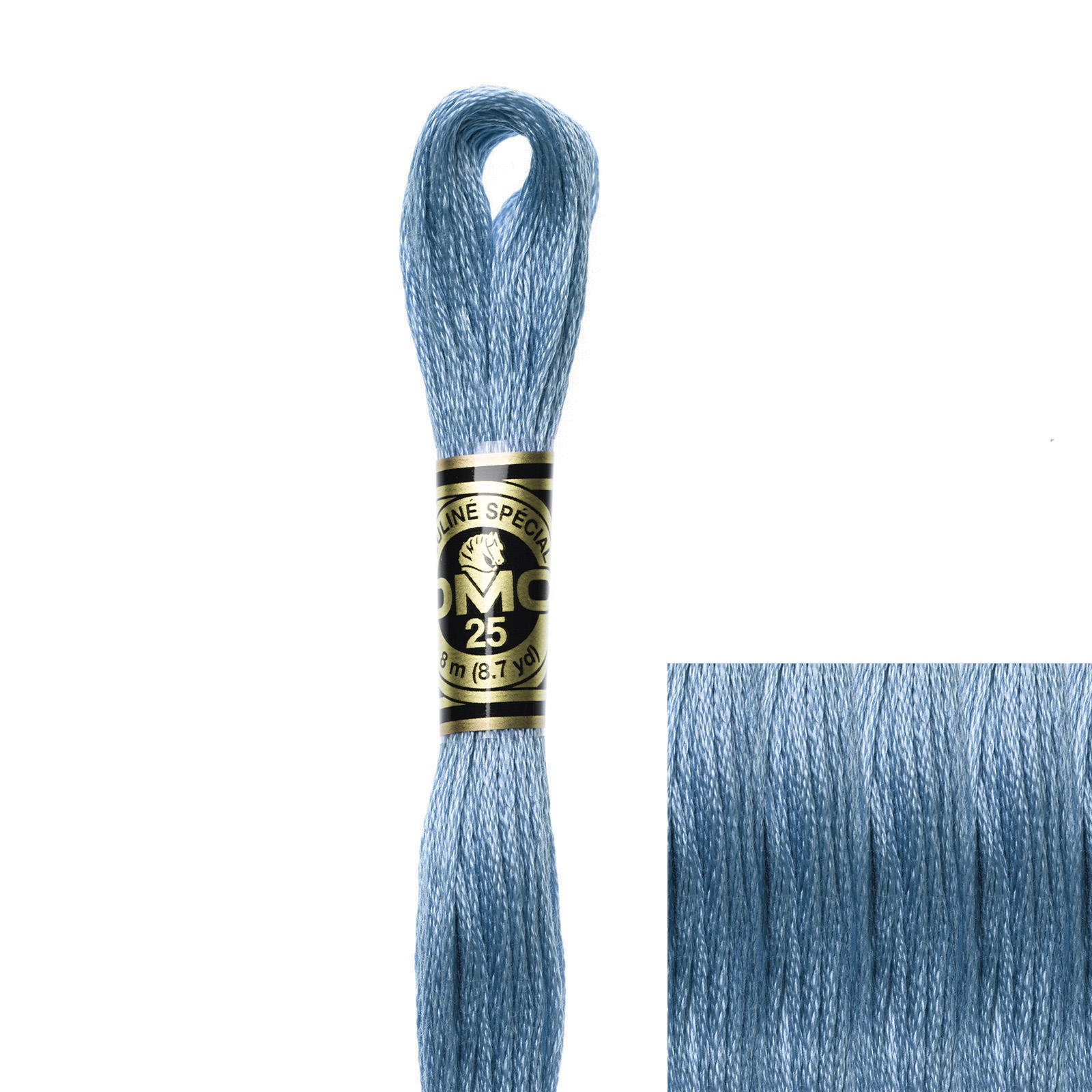 embroidery cotton mouliné spécial dmc - 3755 - 8mt | 1pc