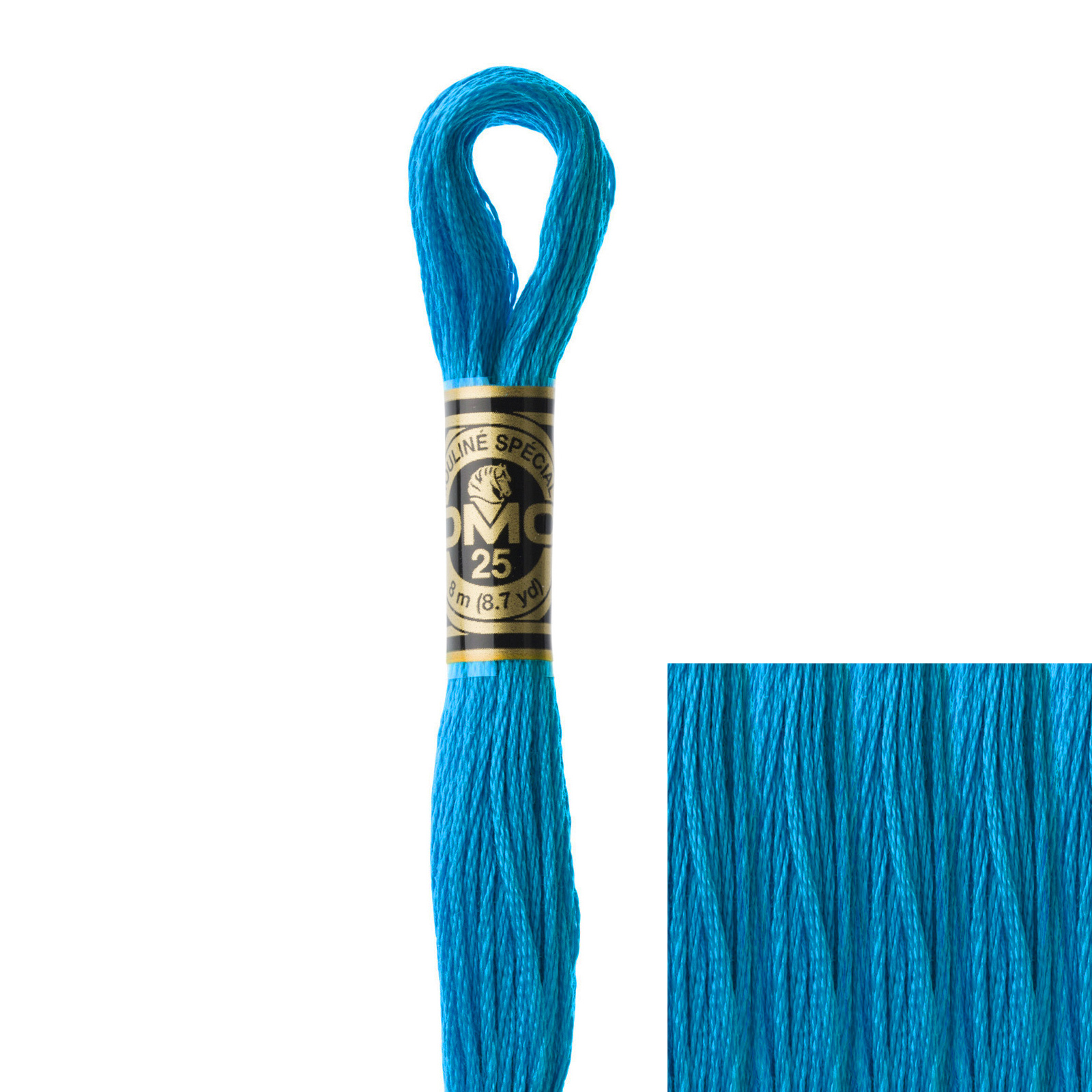 embroidery cotton mouliné spécial dmc - 3843 - 8mt | 1pc