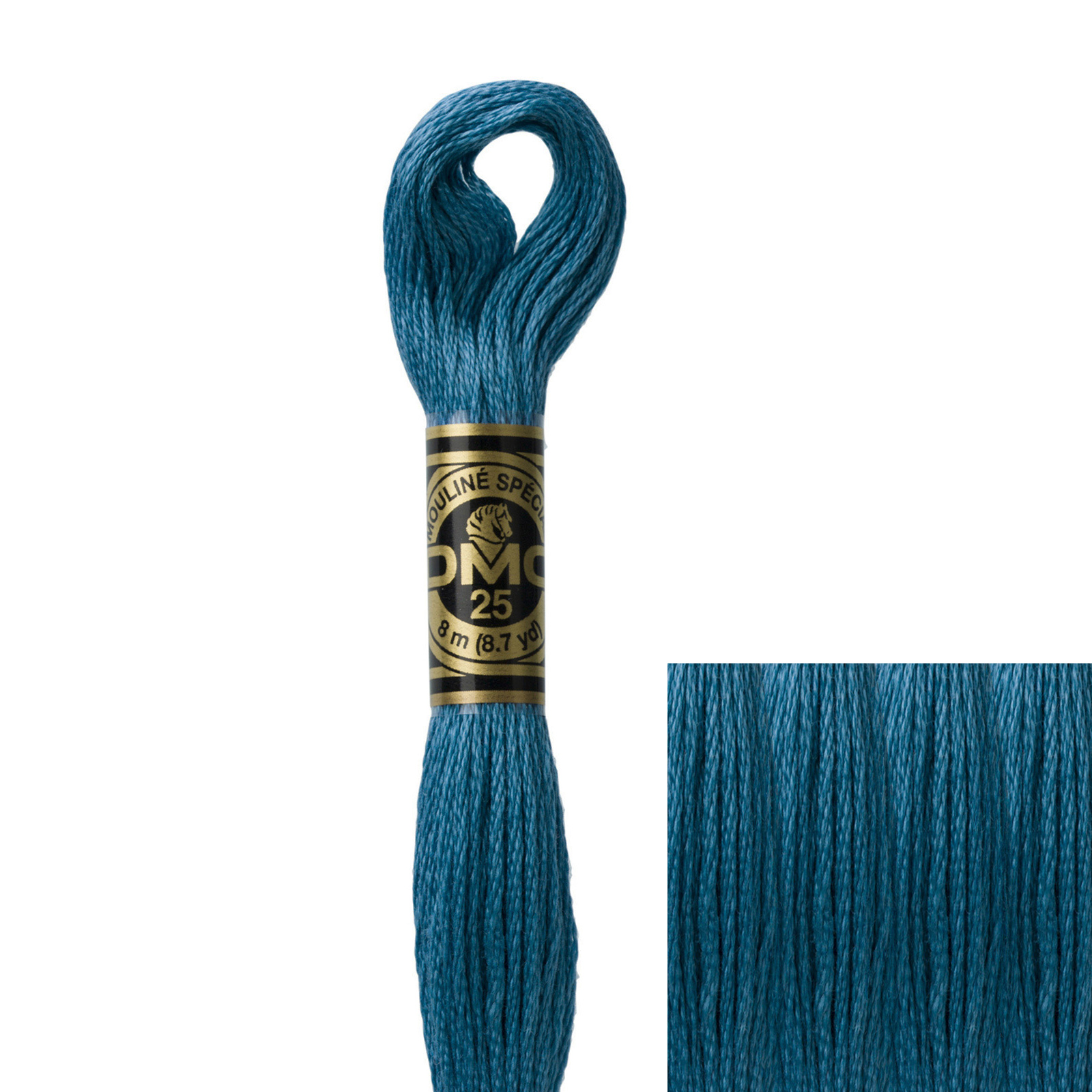 embroidery cotton mouliné spécial dmc - 3760 - 8mt | 1pc
