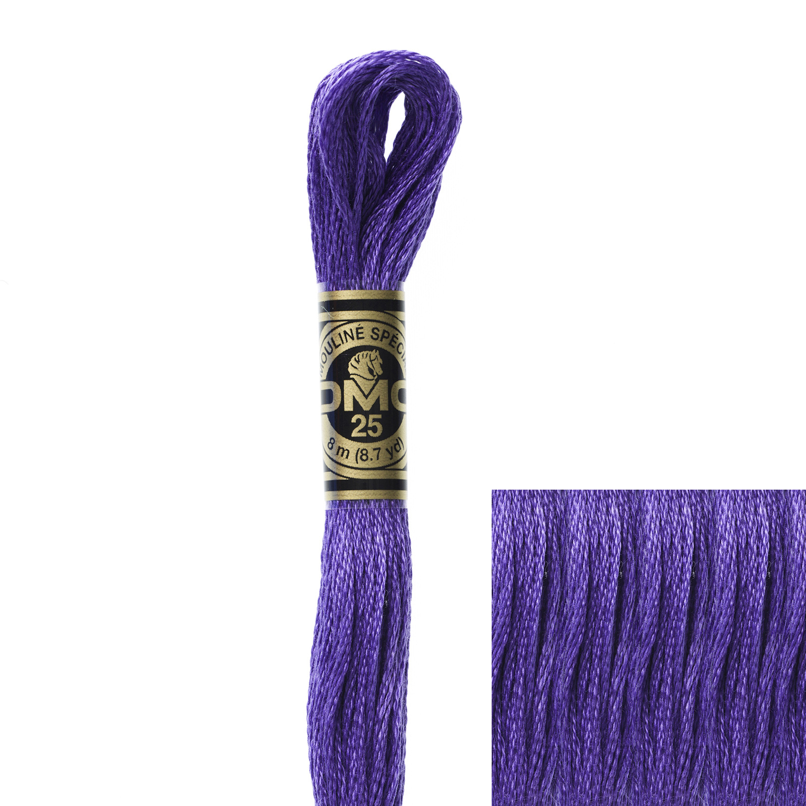 embroidery cotton mouliné spécial dmc - 333 - 8mt | 1pc