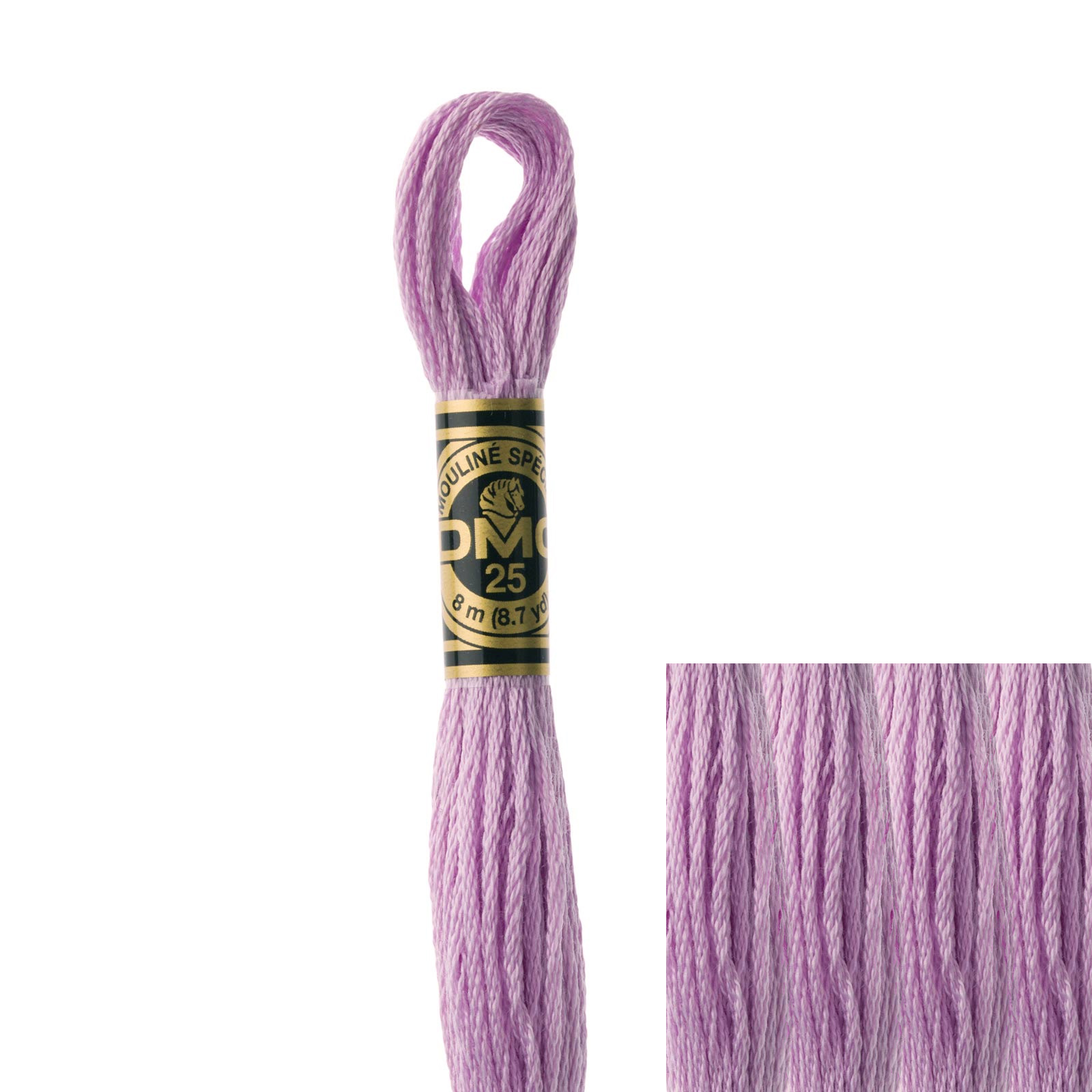 embroidery cotton mouliné spécial dmc - 153 - 8mt | 1pc