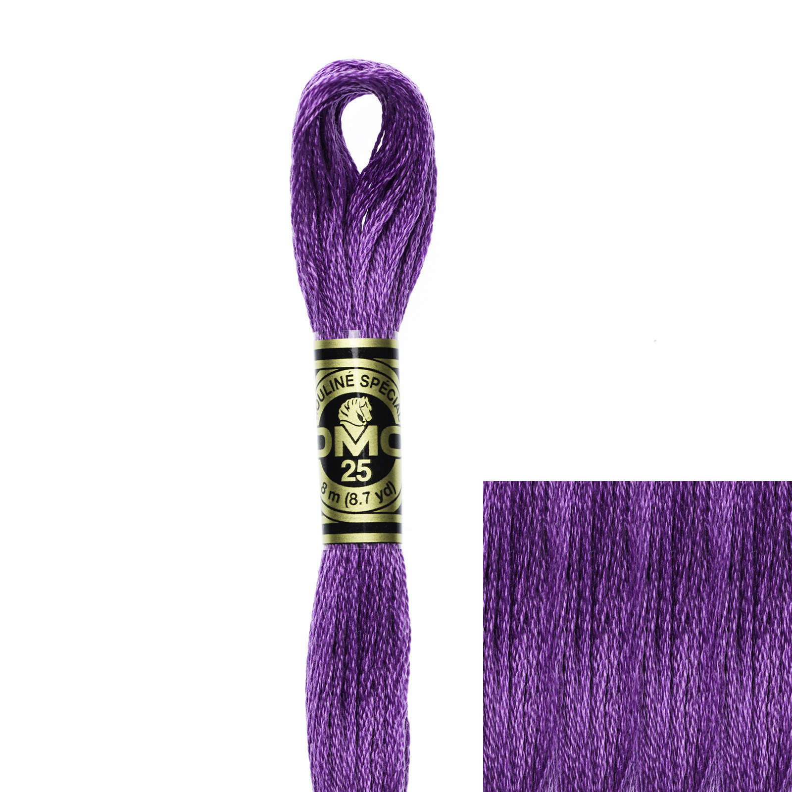 embroidery cotton mouliné spécial dmc - 3837 - 8mt | 1pc