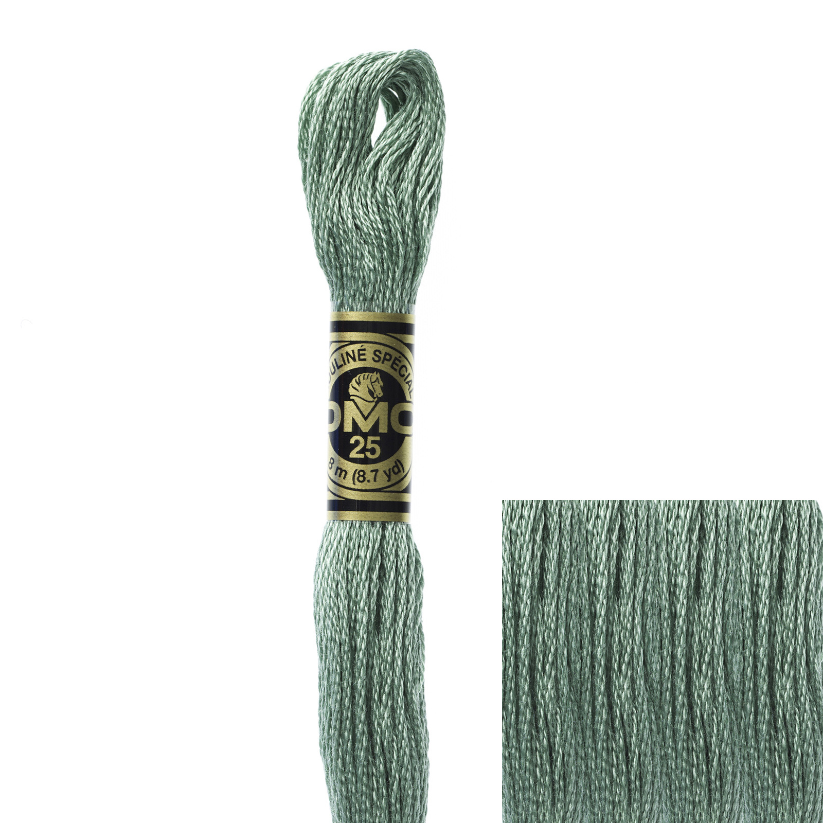 embroidery cotton mouliné spécial dmc - 502 - 8mt | 1pc