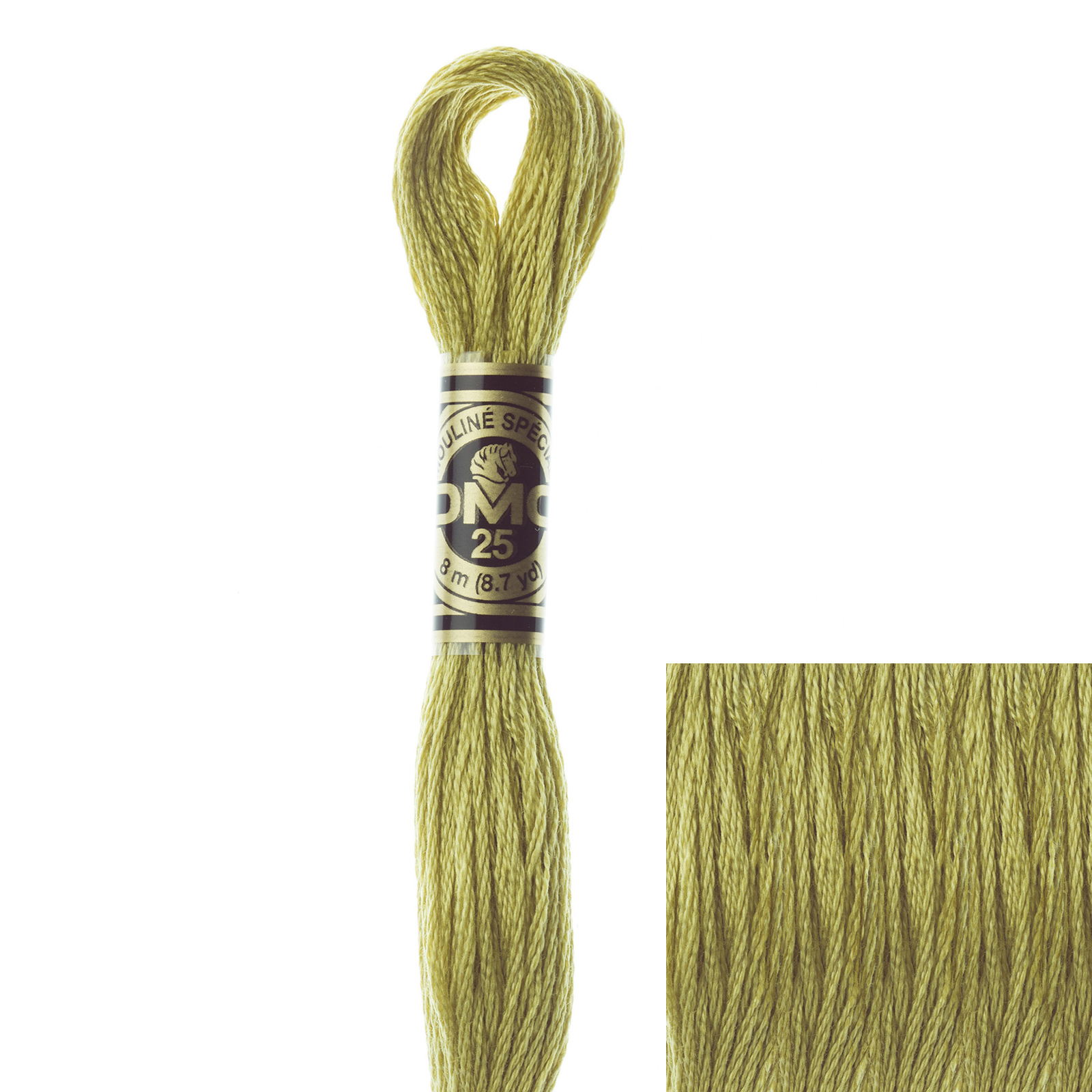 embroidery cotton mouliné spécial dmc - 734 - 8mt | 1pc