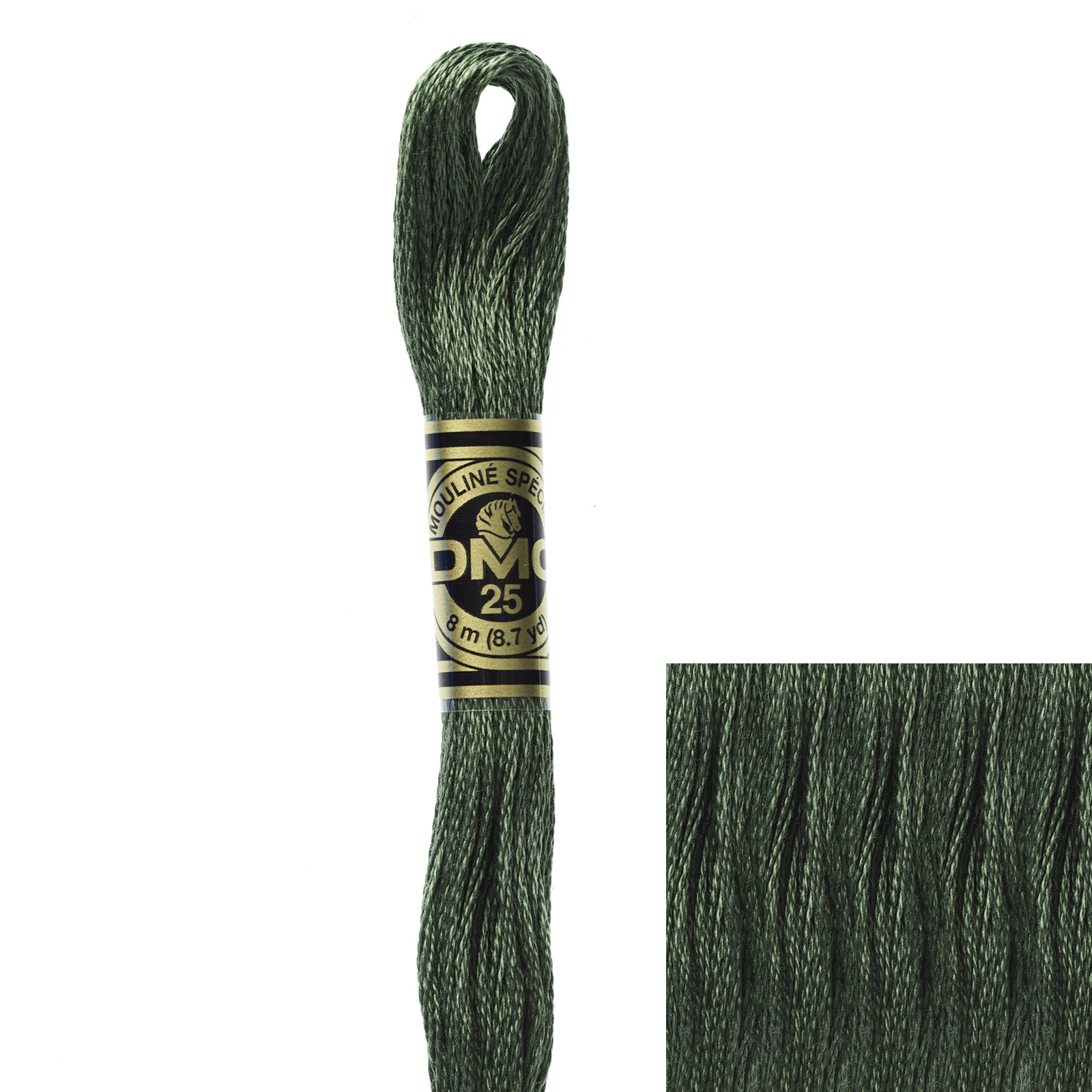 embroidery cotton mouliné spécial dmc - 520 - 8mt | 1pc