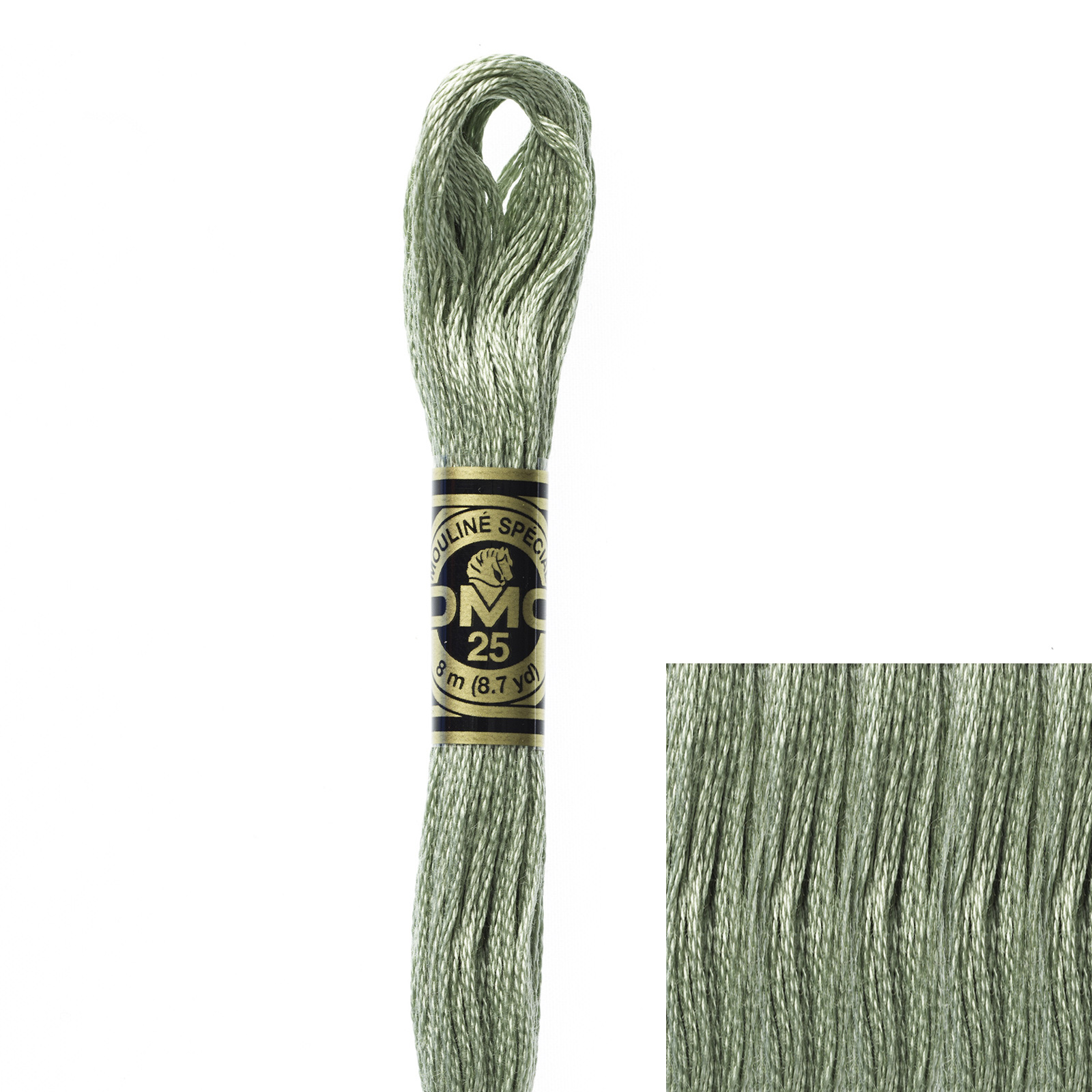 embroidery cotton mouliné spécial dmc - 522 - 8mt | 1pc