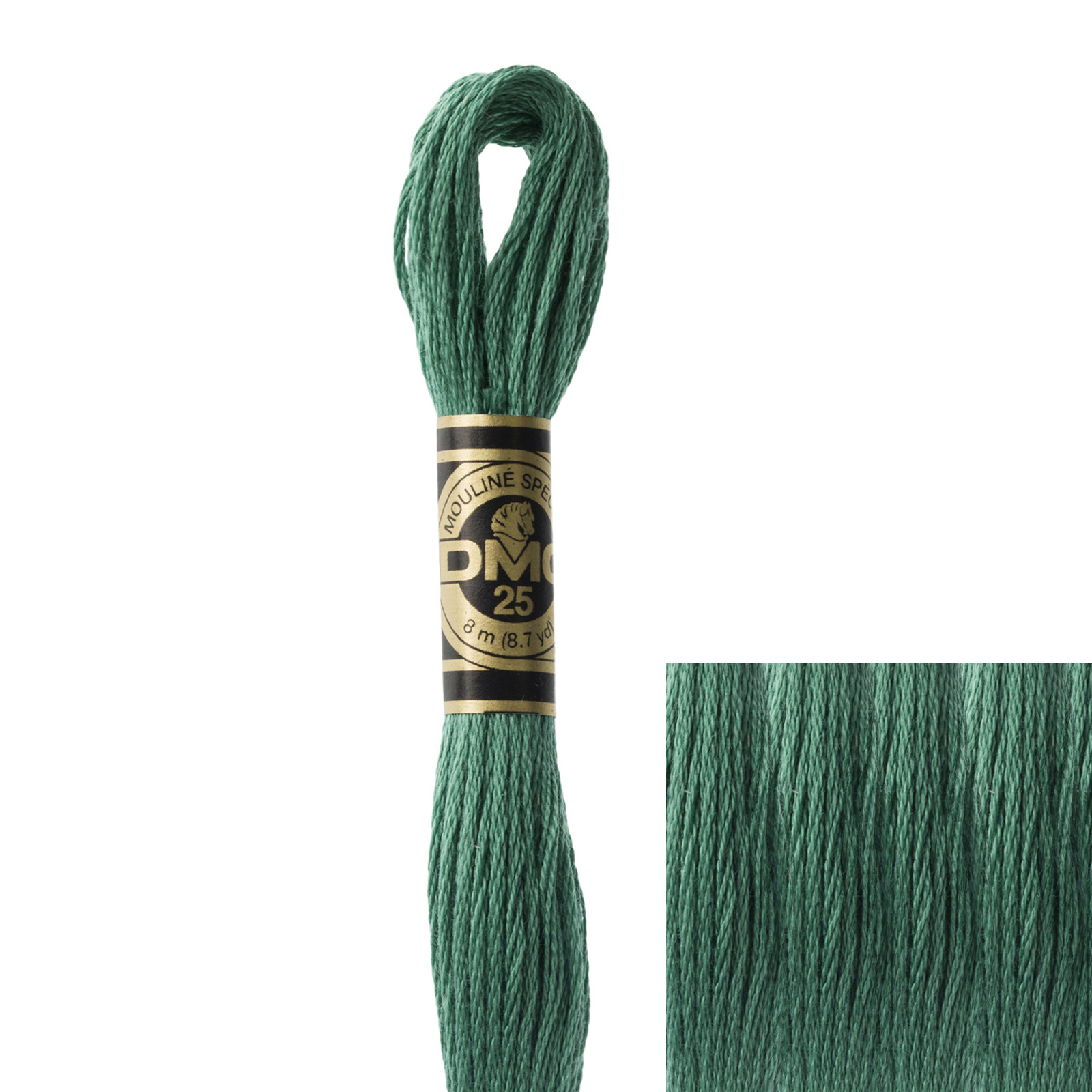 embroidery cotton mouliné spécial dmc - 3815 - 8mt | 1pc