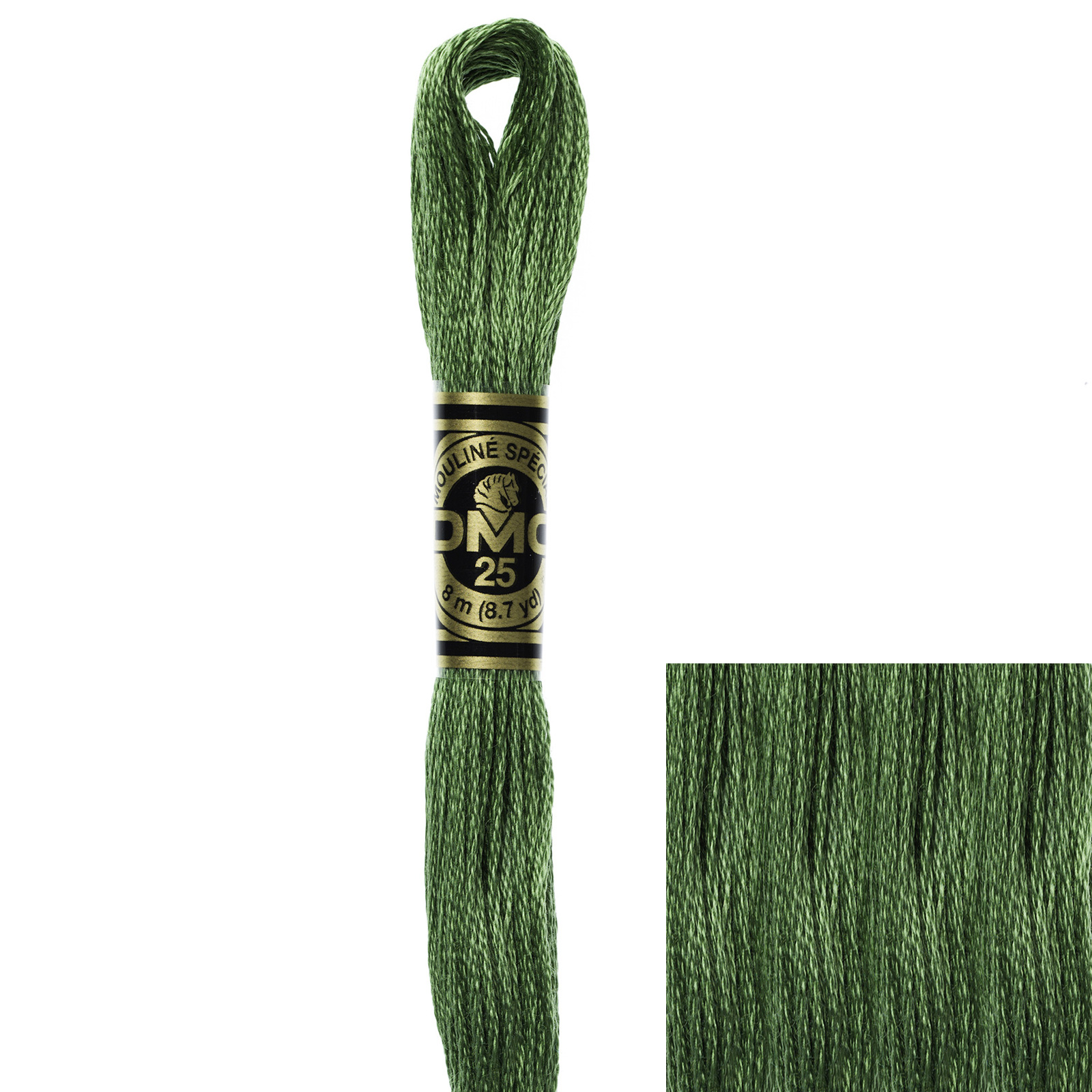 embroidery cotton mouliné spécial dmc - 987 - 8mt | 1pc