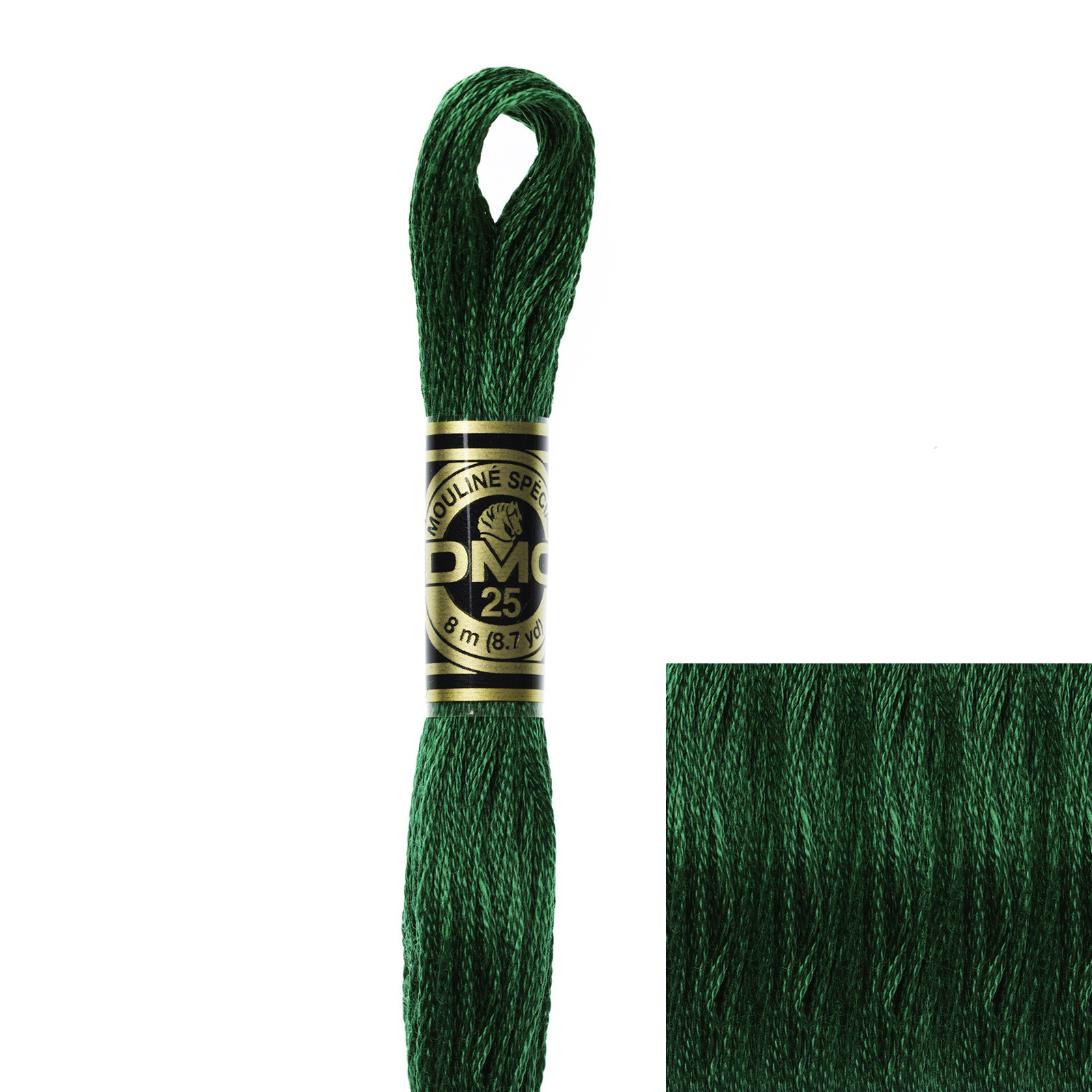 embroidery cotton mouliné spécial dmc - 3818 - 8mt | 1pc