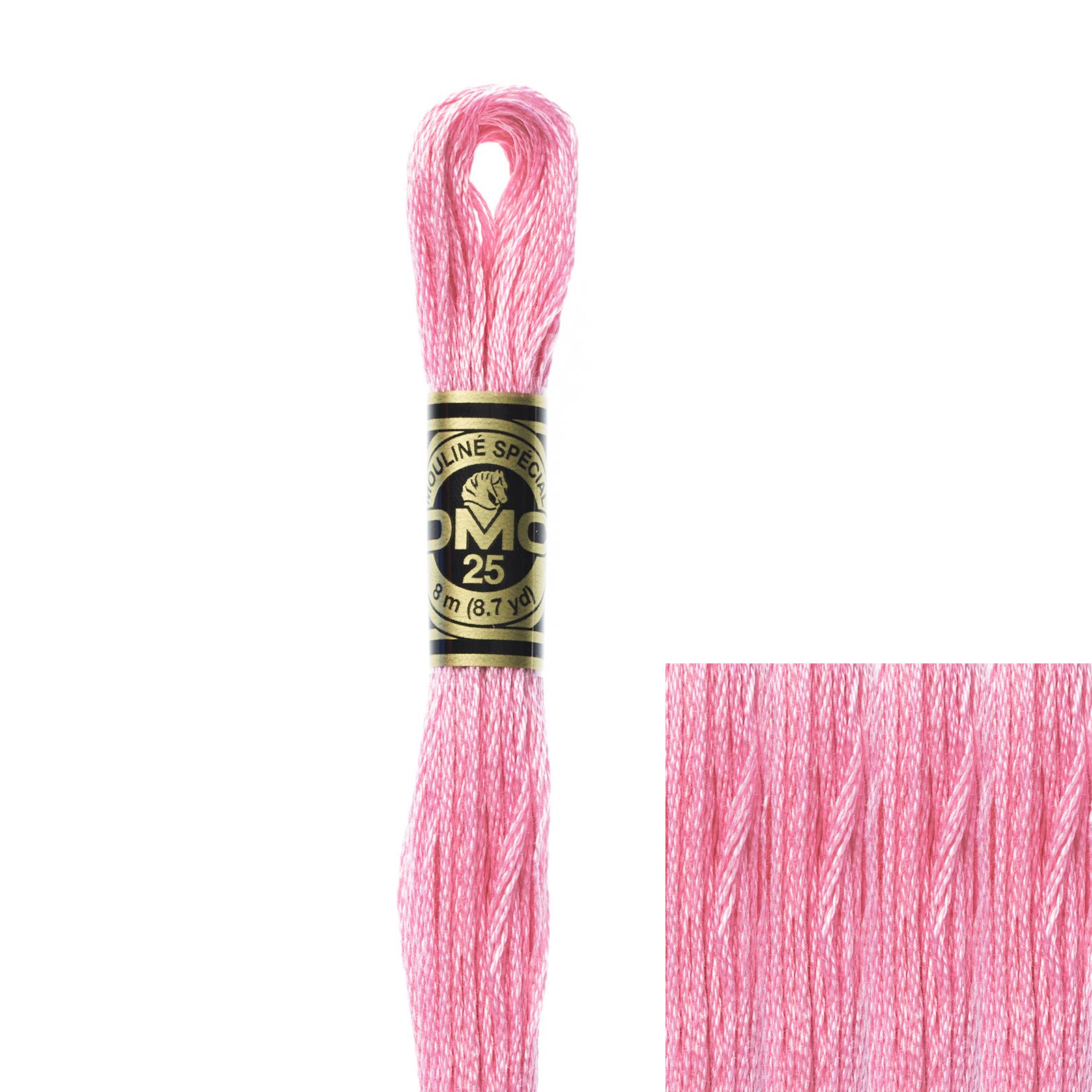 embroidery cotton mouliné spécial dmc - 604 - 8mt | 1pc